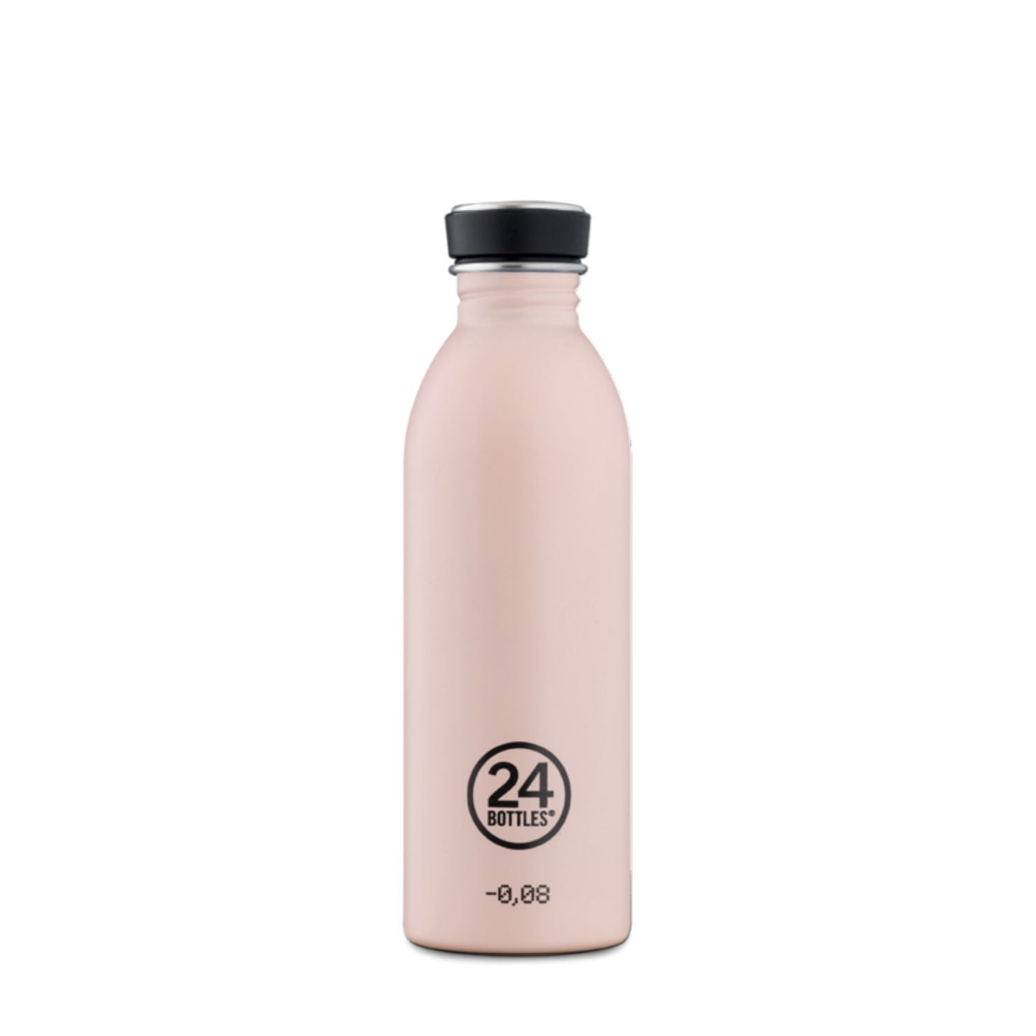 24 Bottles Urban 500ML Water Bottle (Stone Finish) - Dusty Pink