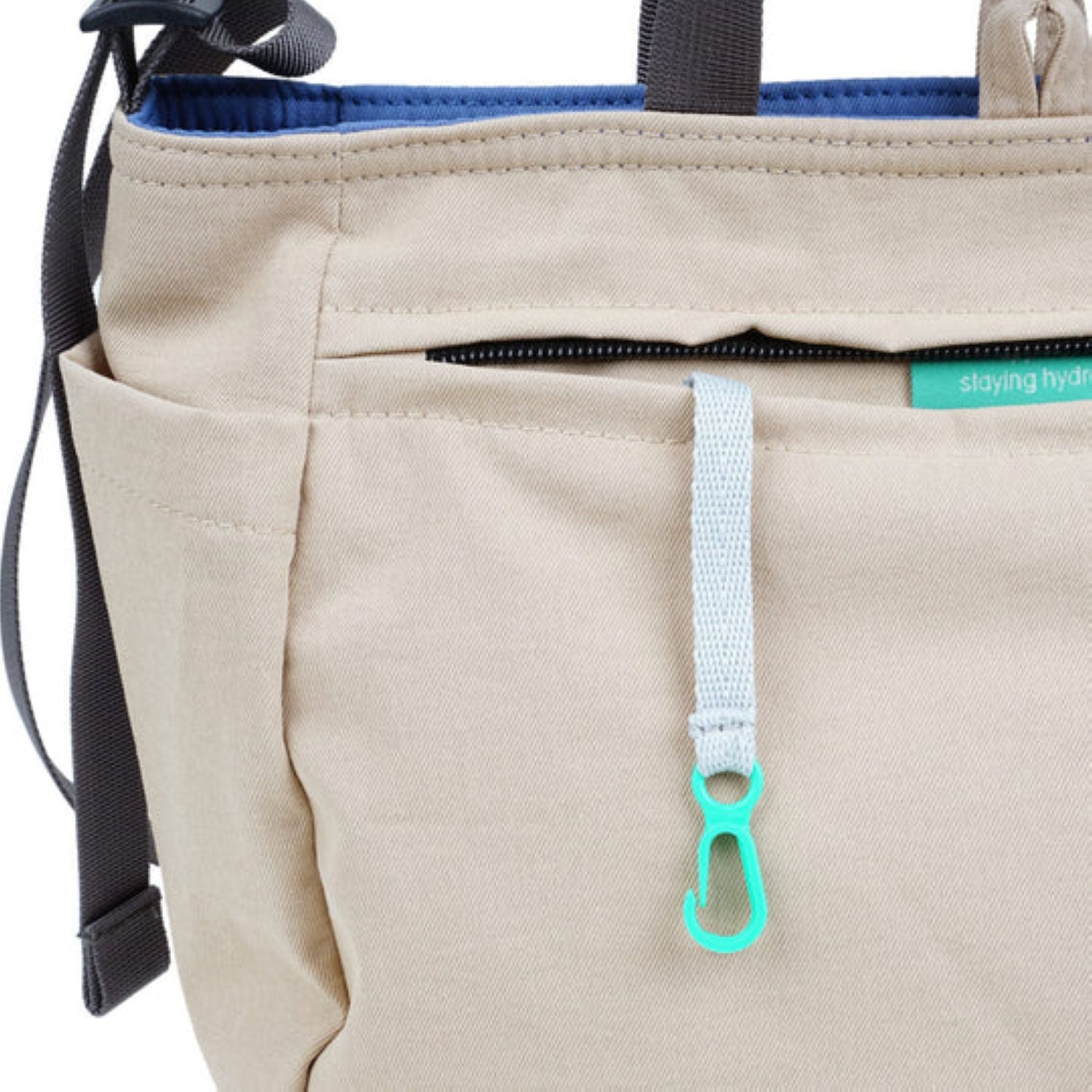 Hellolulu Jolie Double Sided 2 Way Shoulder Bag Recycled (Classic Blue/Clay Khaki)