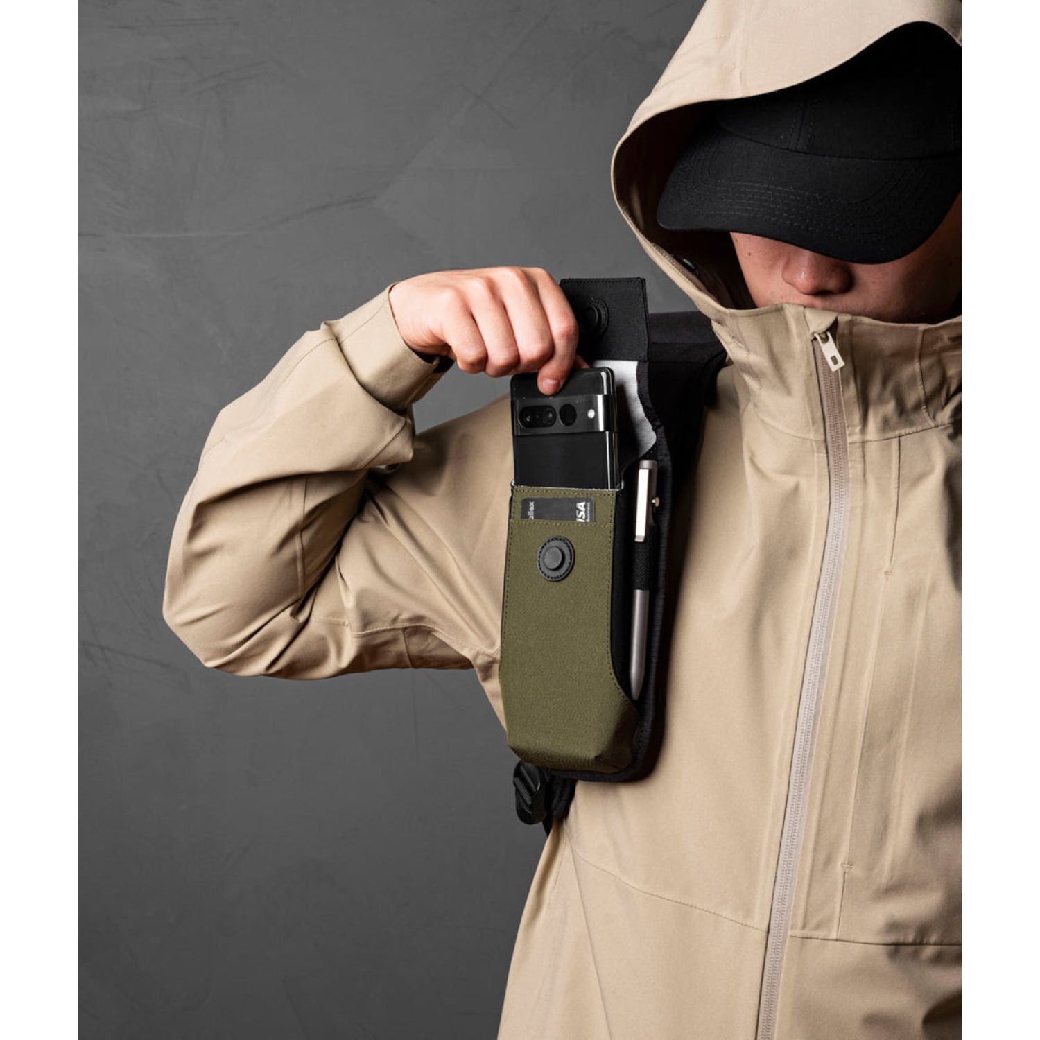 ALPAKA Modular Phone Sling V2 Axoflux 300D (Army Green)