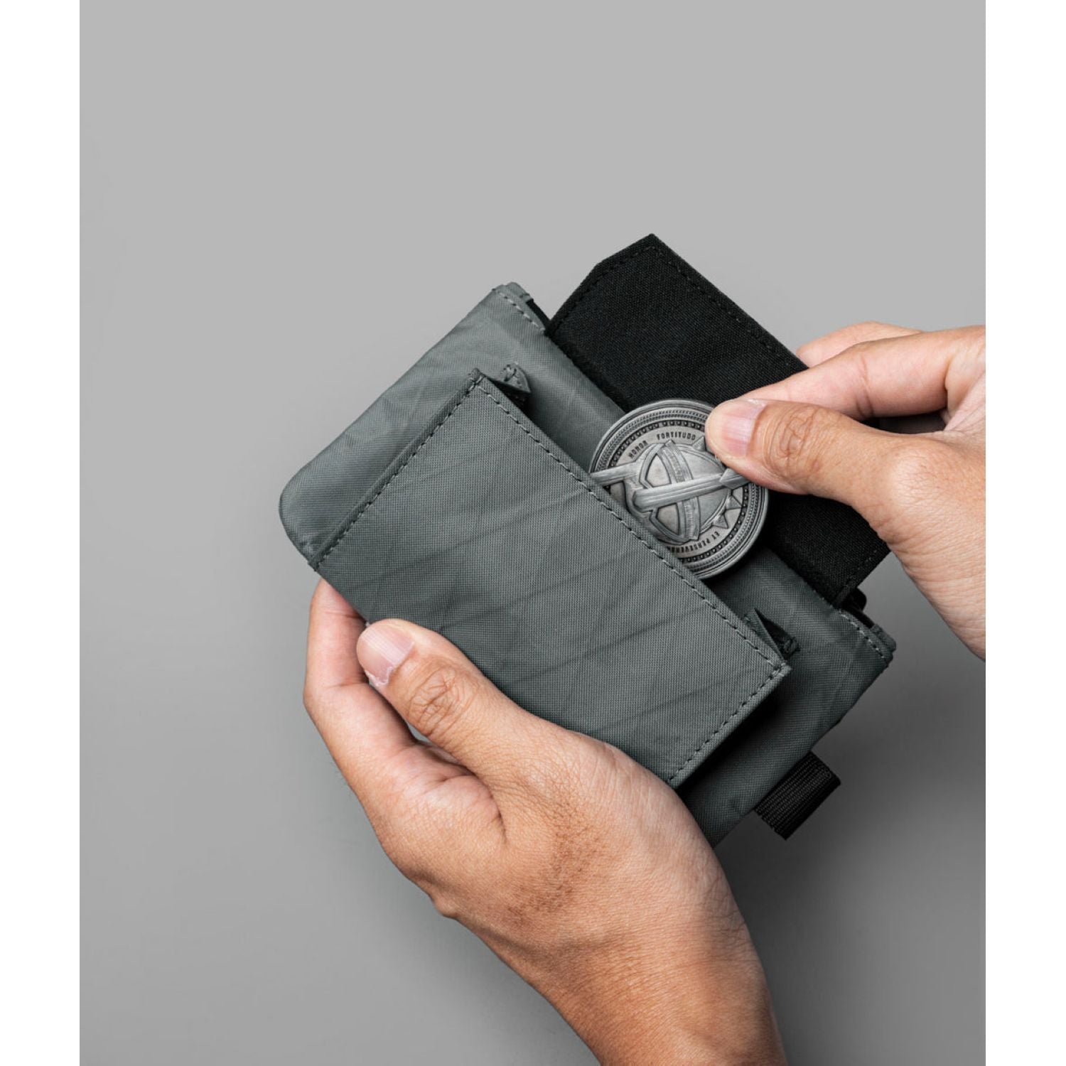 ALPAKA Zip Pouch Coin X-Pac VX21 (Slate Grey)