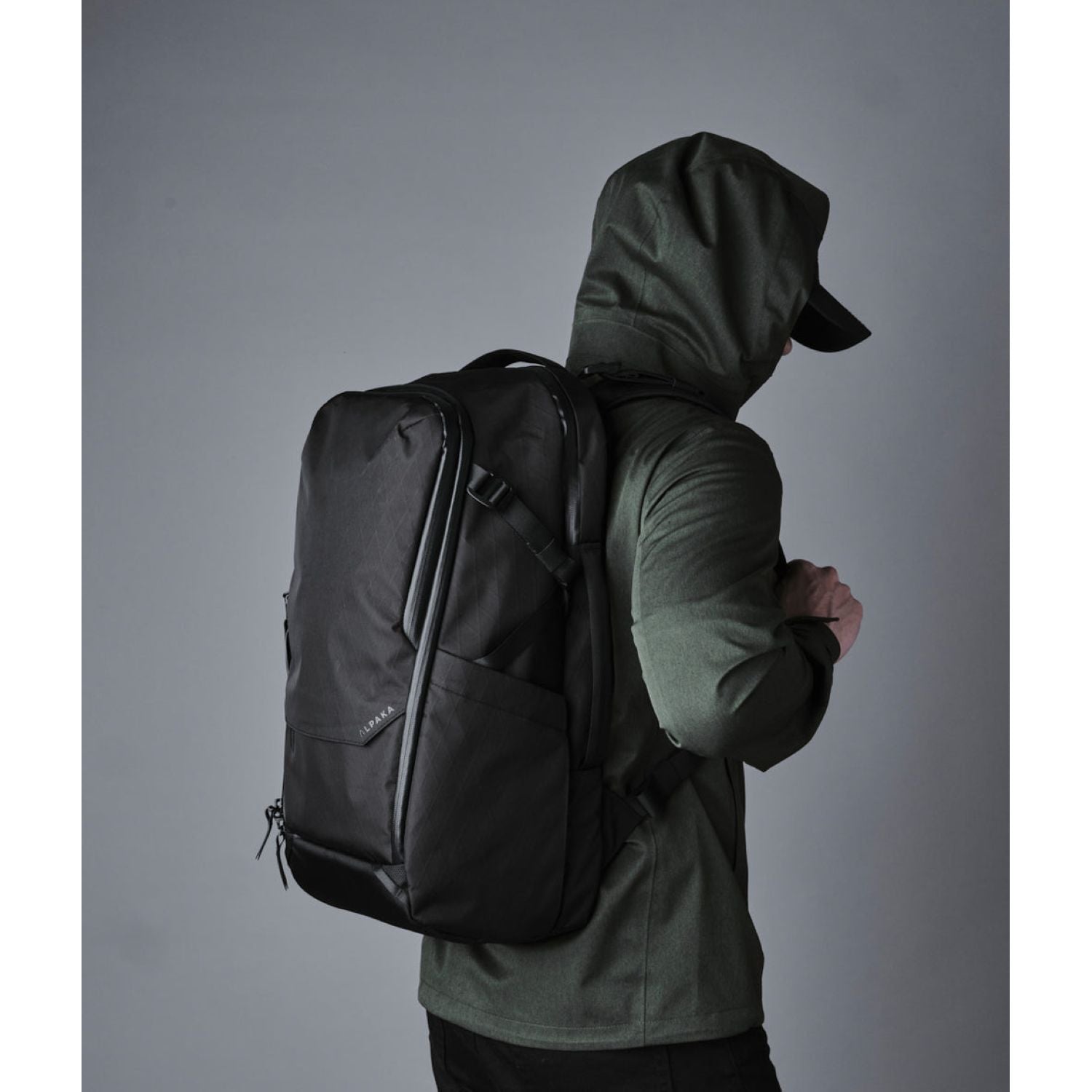 ALPAKA Elements Travel (35L) X-Pac VX 42 Backpack + Removable Waist Strap (Black)