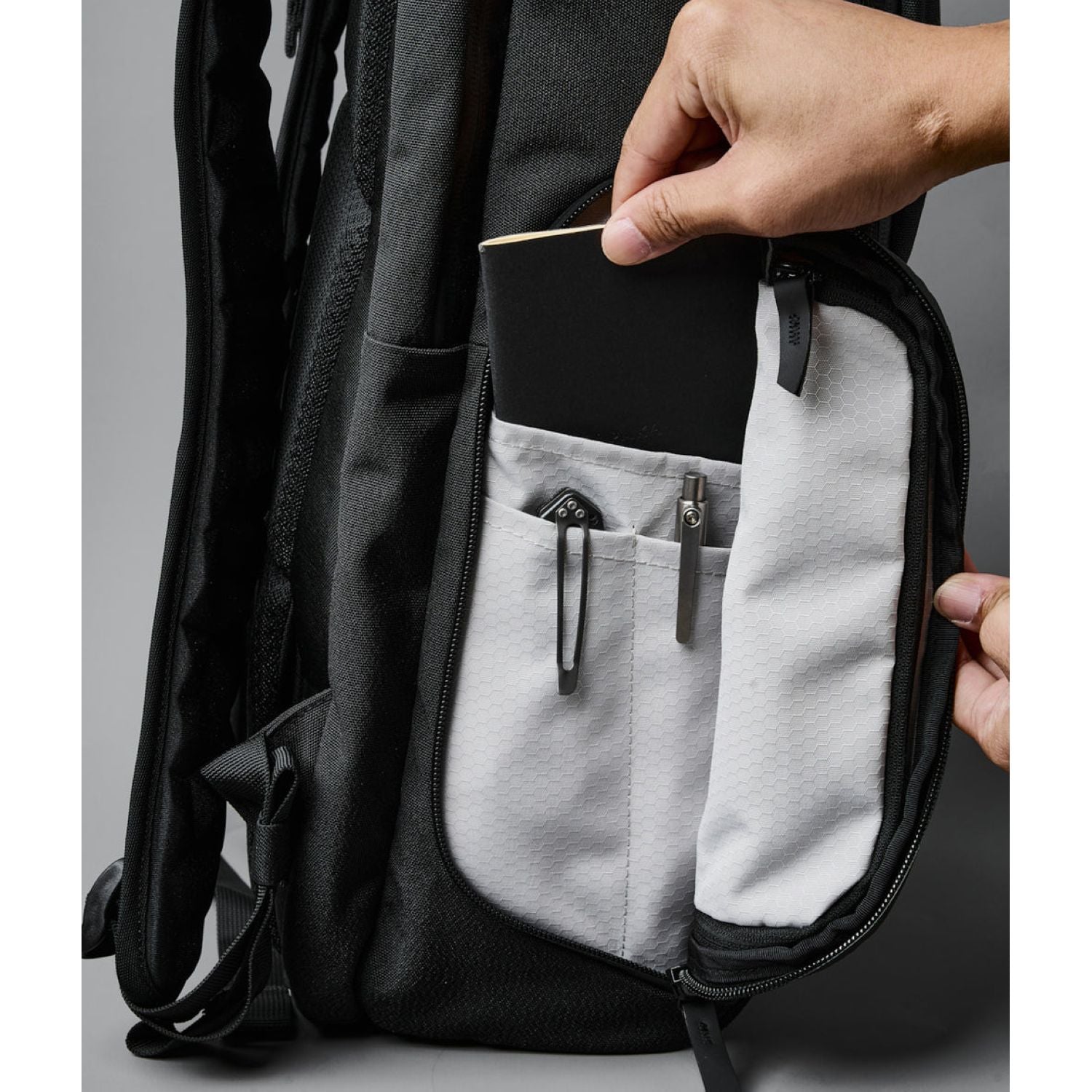 ALPAKA Elements Travel (35L) Axoflux 600D Backpack + Removable Waist Strap (Black)