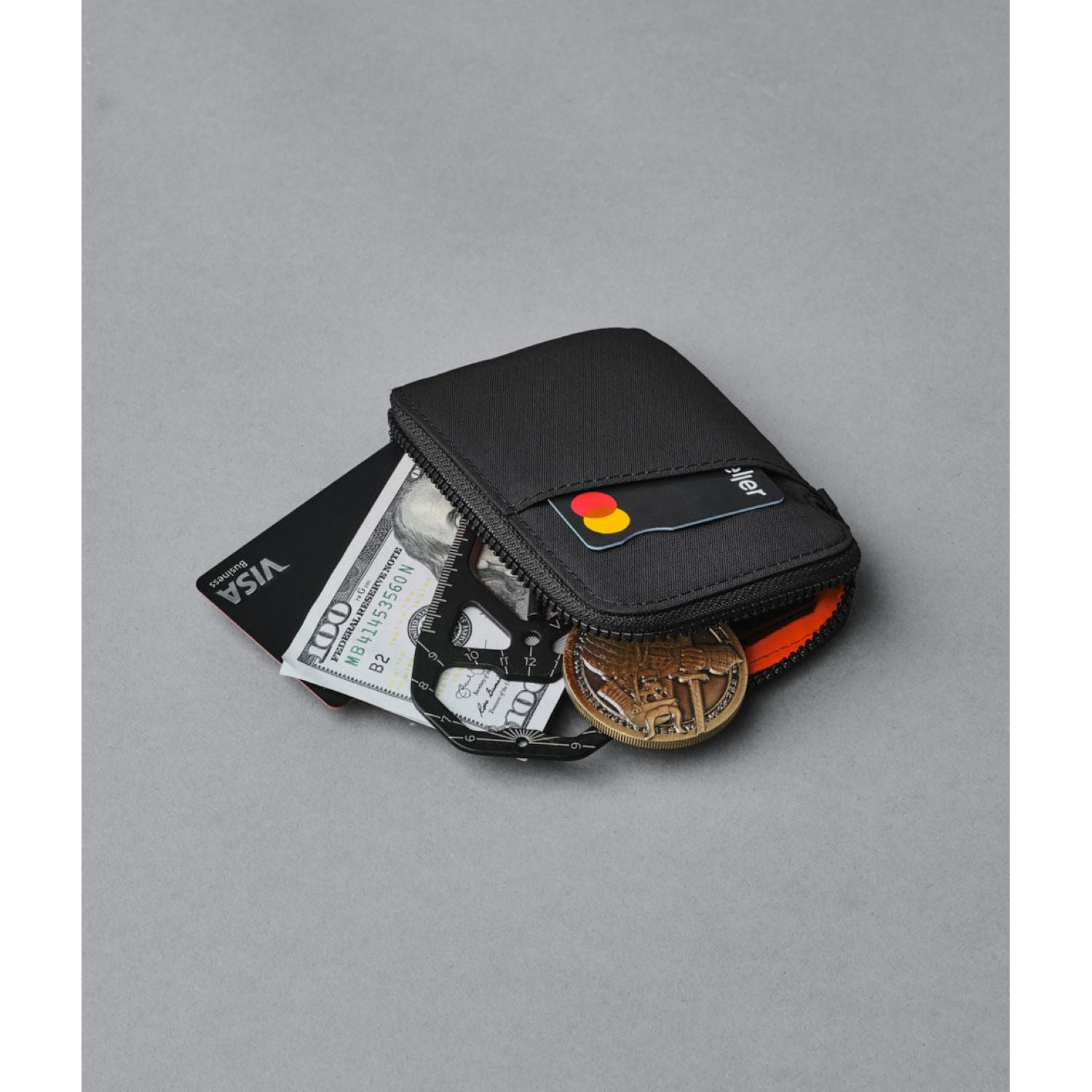 ALPAKA Zip Card Pouch 200D (Black)