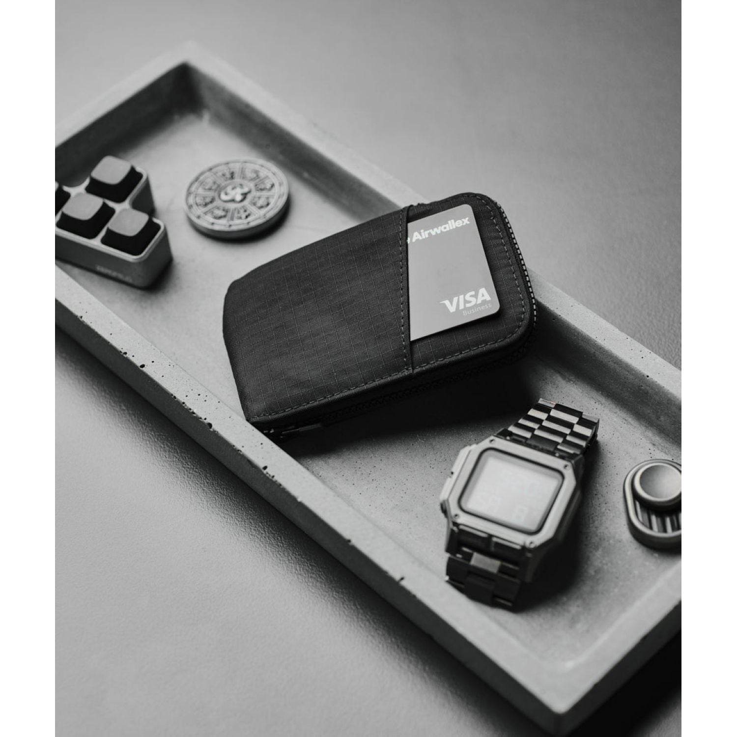 ALPAKA Zip Card Pouch 200D (Black)