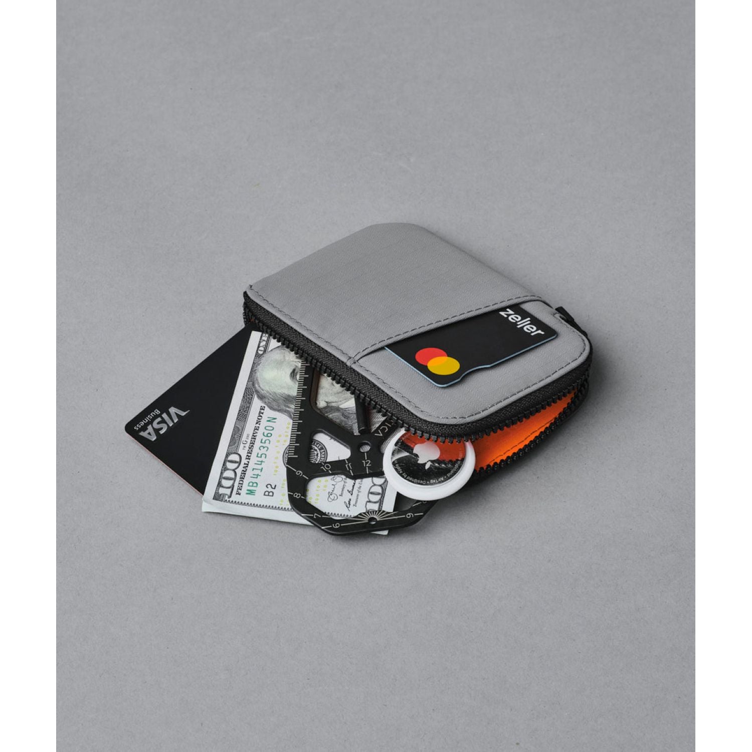 ALPAKA Zip Card Pouch 200D (Grey)
