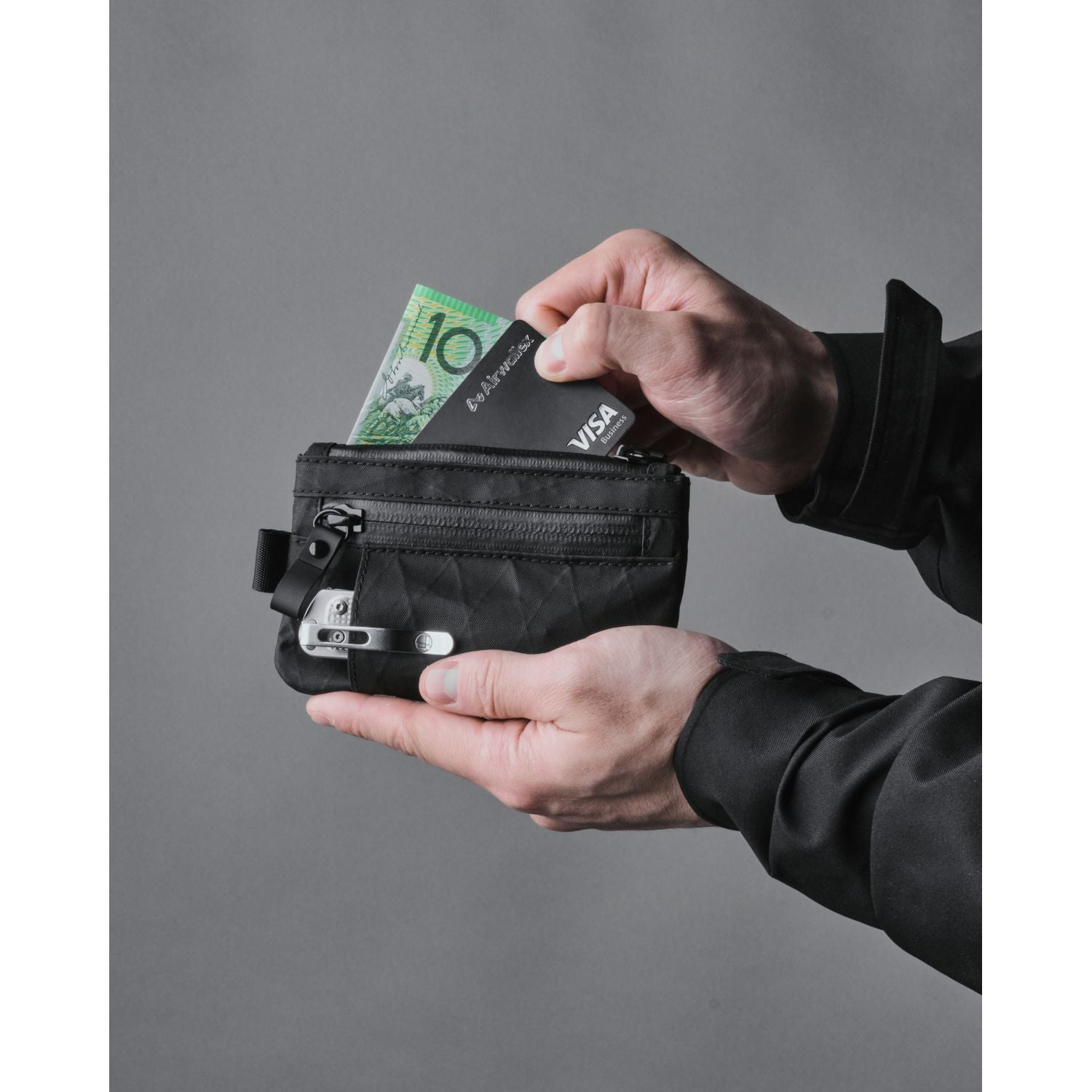 ALPAKA Zip Cardholder X-Pac VX21 (Black)