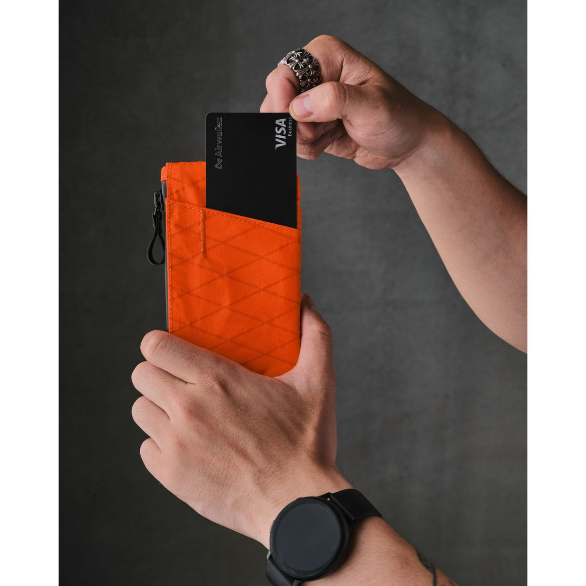 ALPAKA Zip Cardholder X-Pac VX25 (Orange) – The Planet Traveller