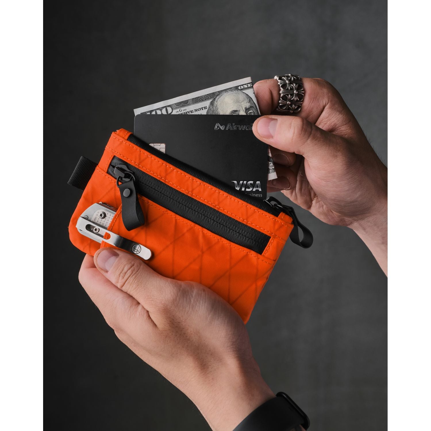 ALPAKA Zip Cardholder X-Pac VX25 (Orange)
