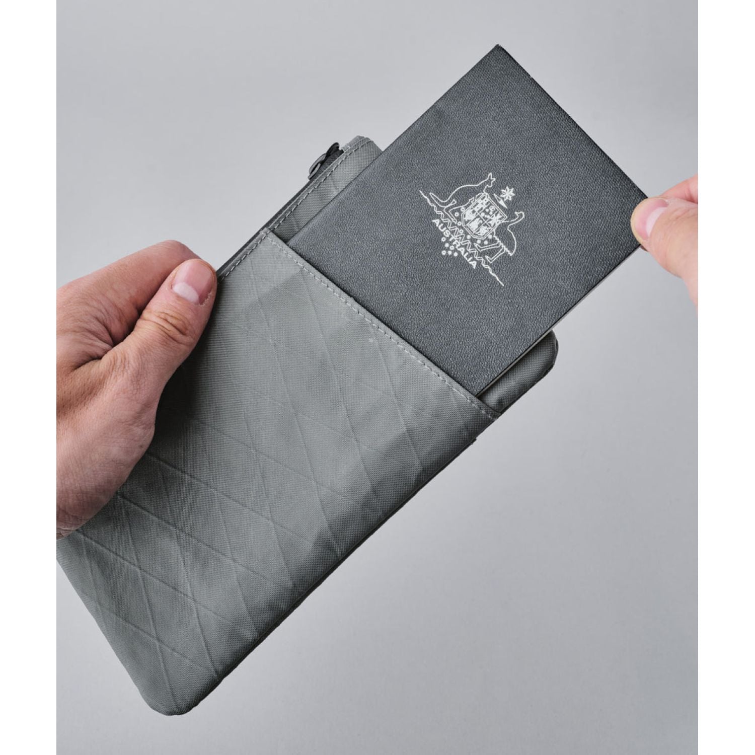 ALPAKA Zip Clutch X-Pac VX21 (Slate Grey)