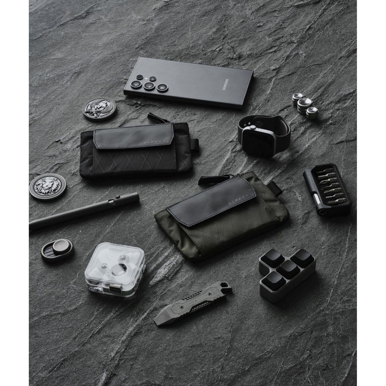 ALPAKA Zip Pouch Coin X-Pac VX21 (Black)