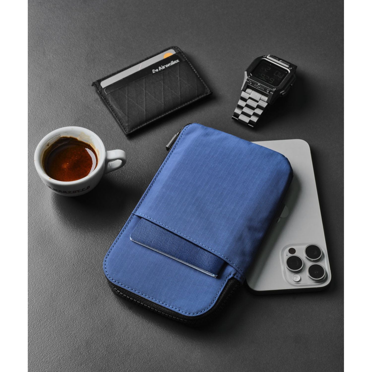 ALPAKA Zip Travel Wallet Axoflux 210D (Blue)
