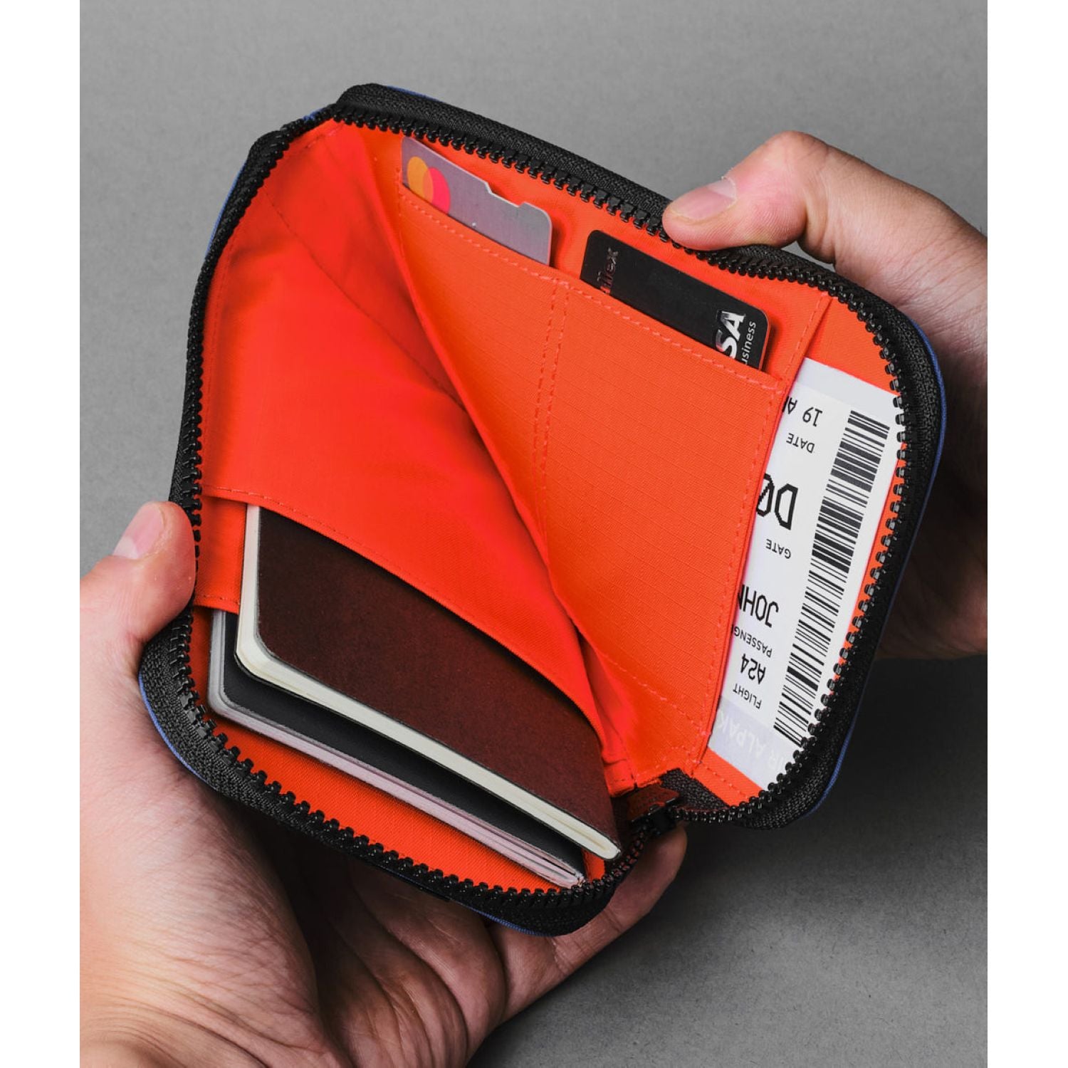 ALPAKA Zip Travel Wallet Axoflux 210D (Blue)