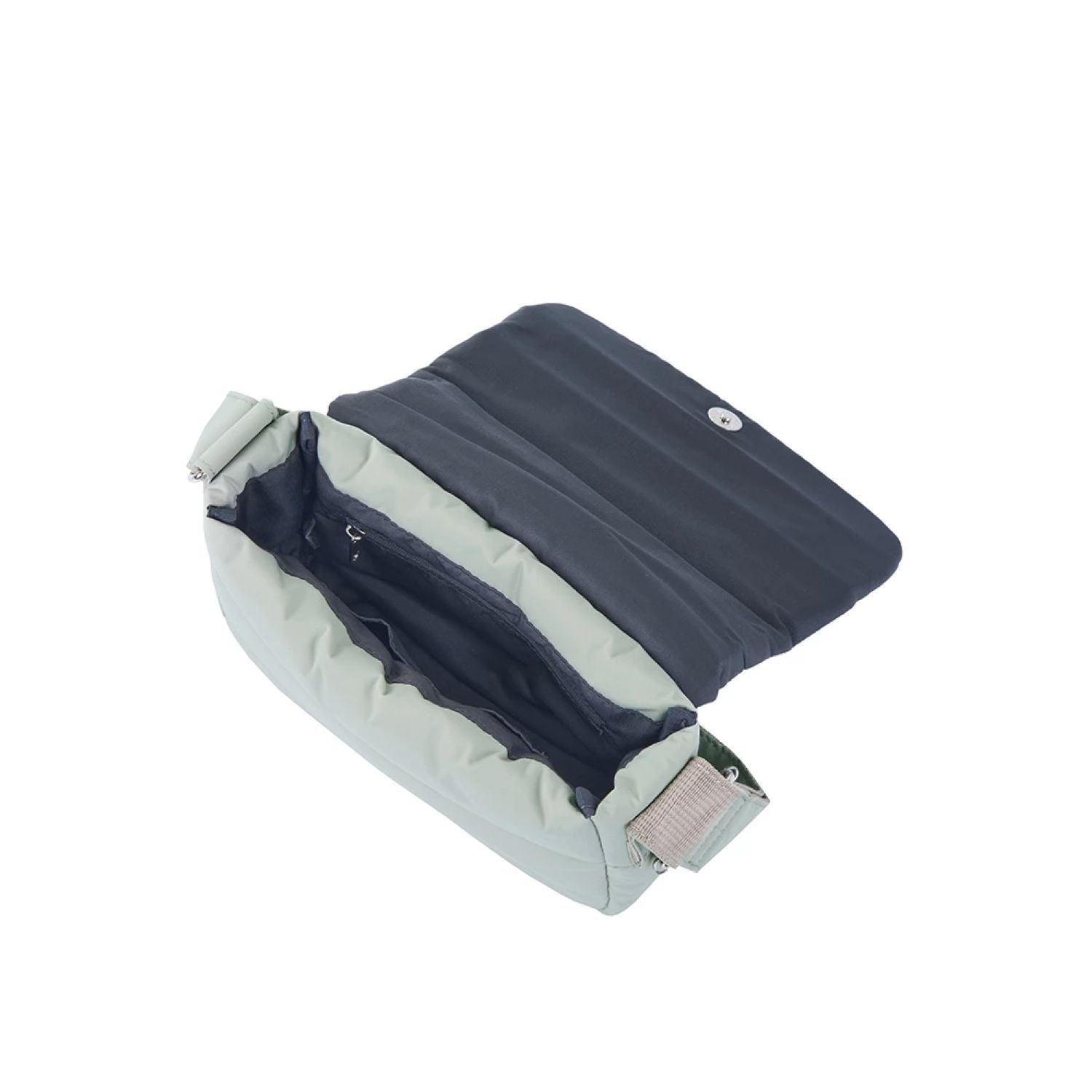 Anello Fuzzy Flappy Shoulder Bag (Navy)