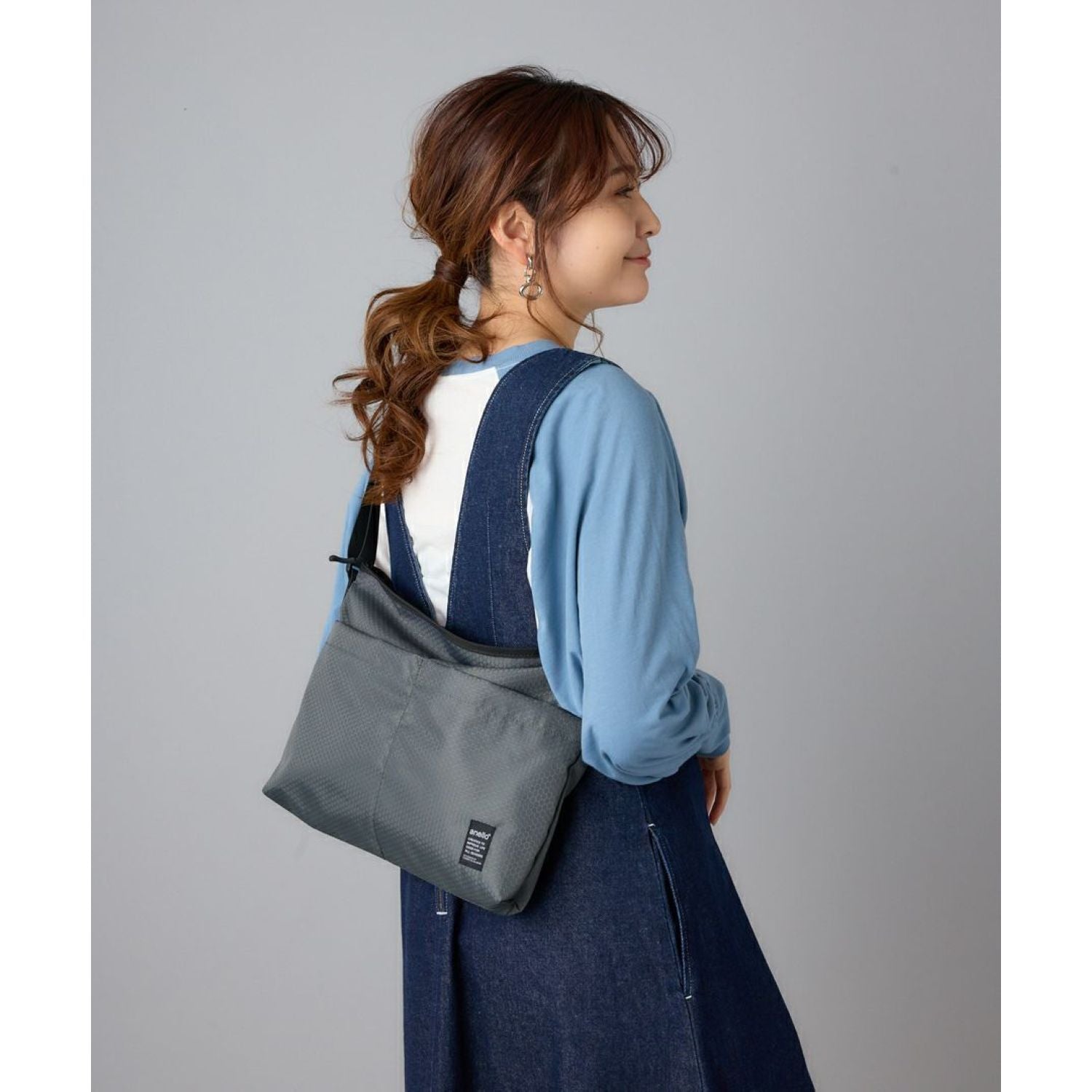 Anello Lit Shoulder Bag (Navy)