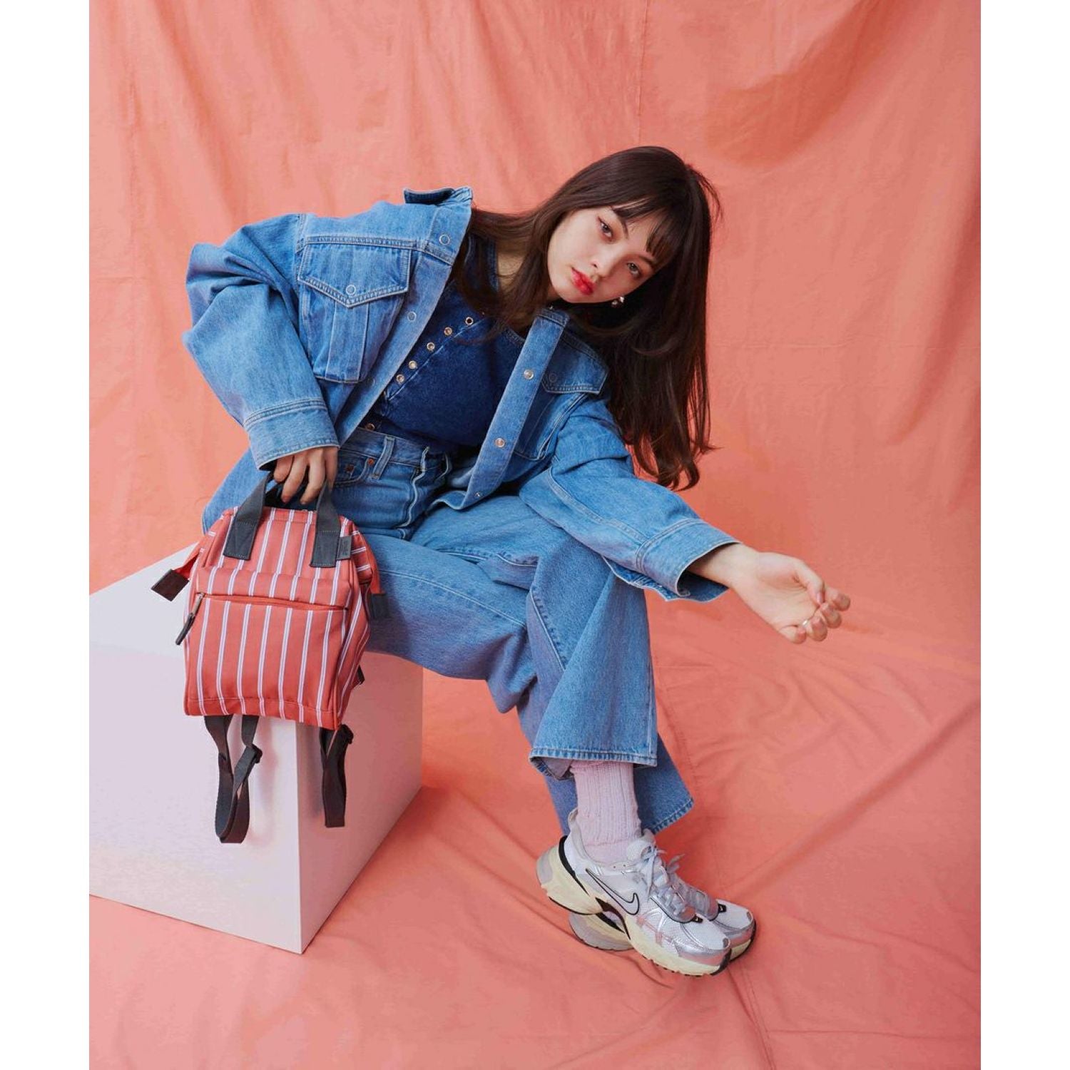 Anello Sonia Kuchigane Micro Backpack (Blue)