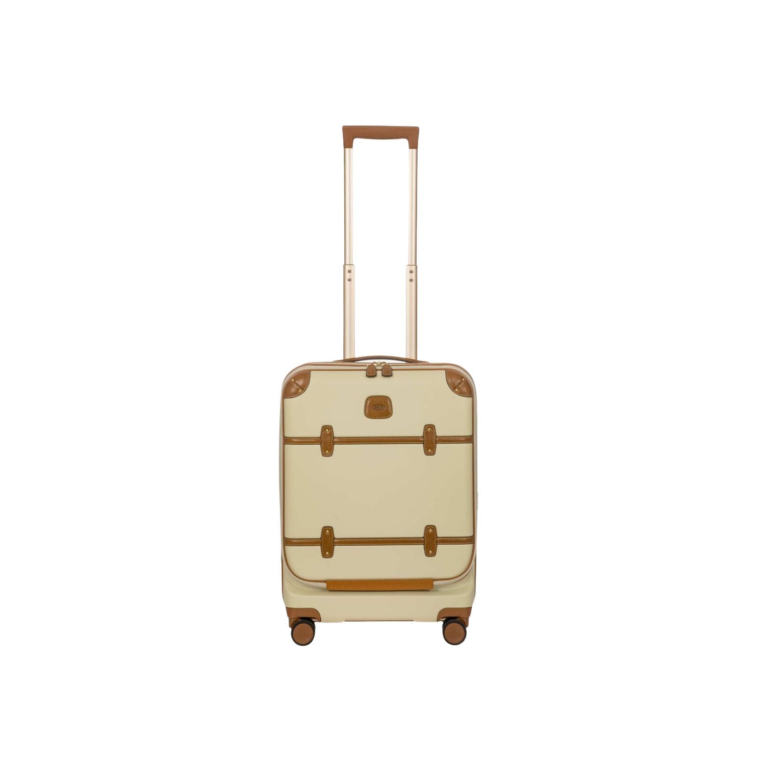 BRIC'S Bellagio 3 21" Expandable Carry-On Luggage Spinner + Pocket with USB (Cream)