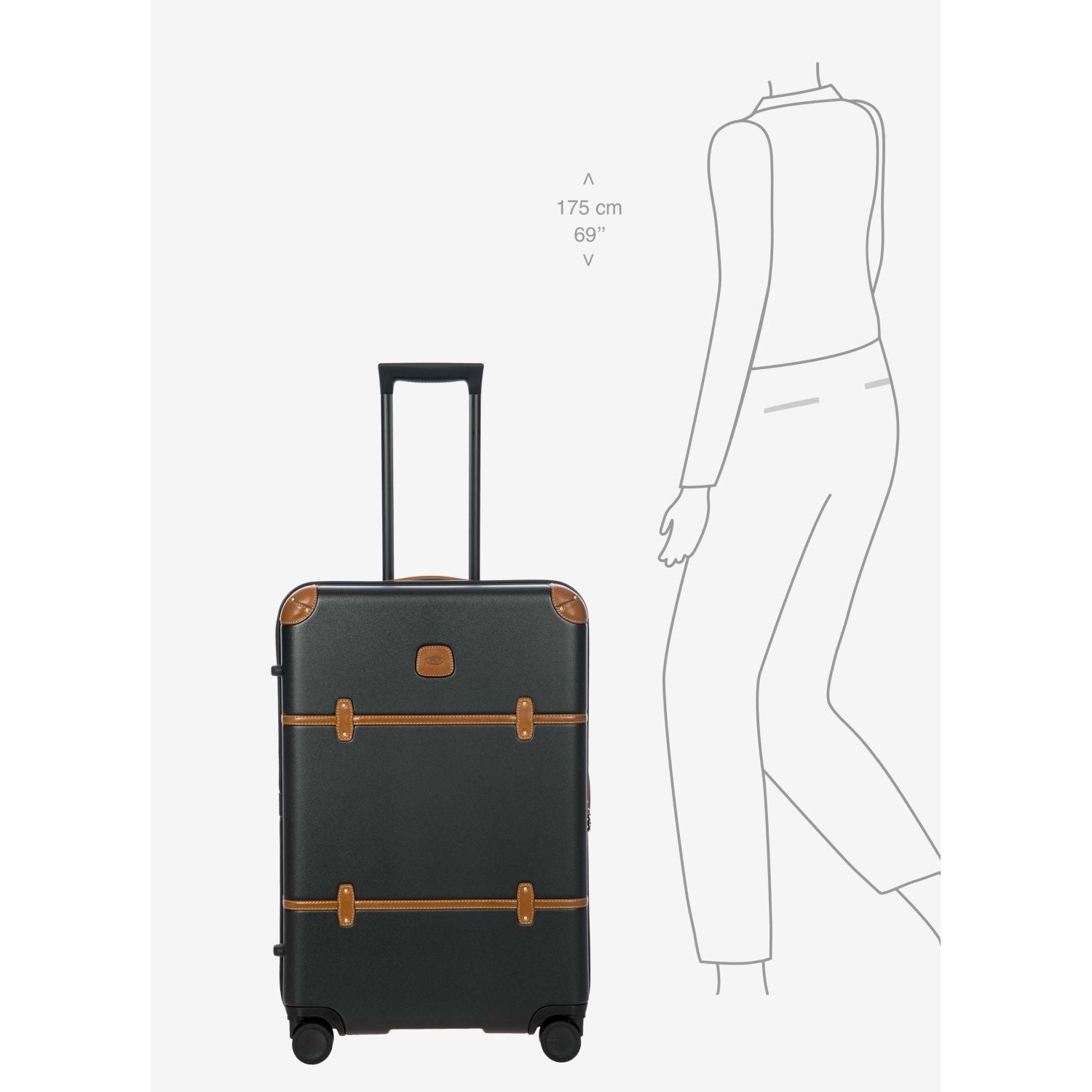 BRIC'S Bellagio 3 27" Medium Luggage Spinner (Black)