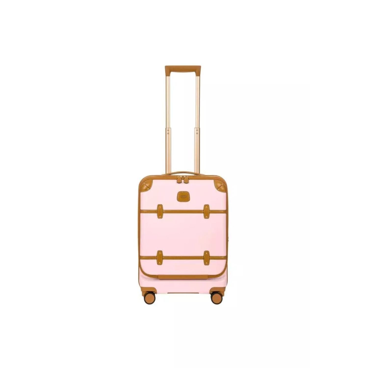 BRIC'S Bellagio V2 21" Carry On Luggage Spinner + Pocket with USB (Pink)