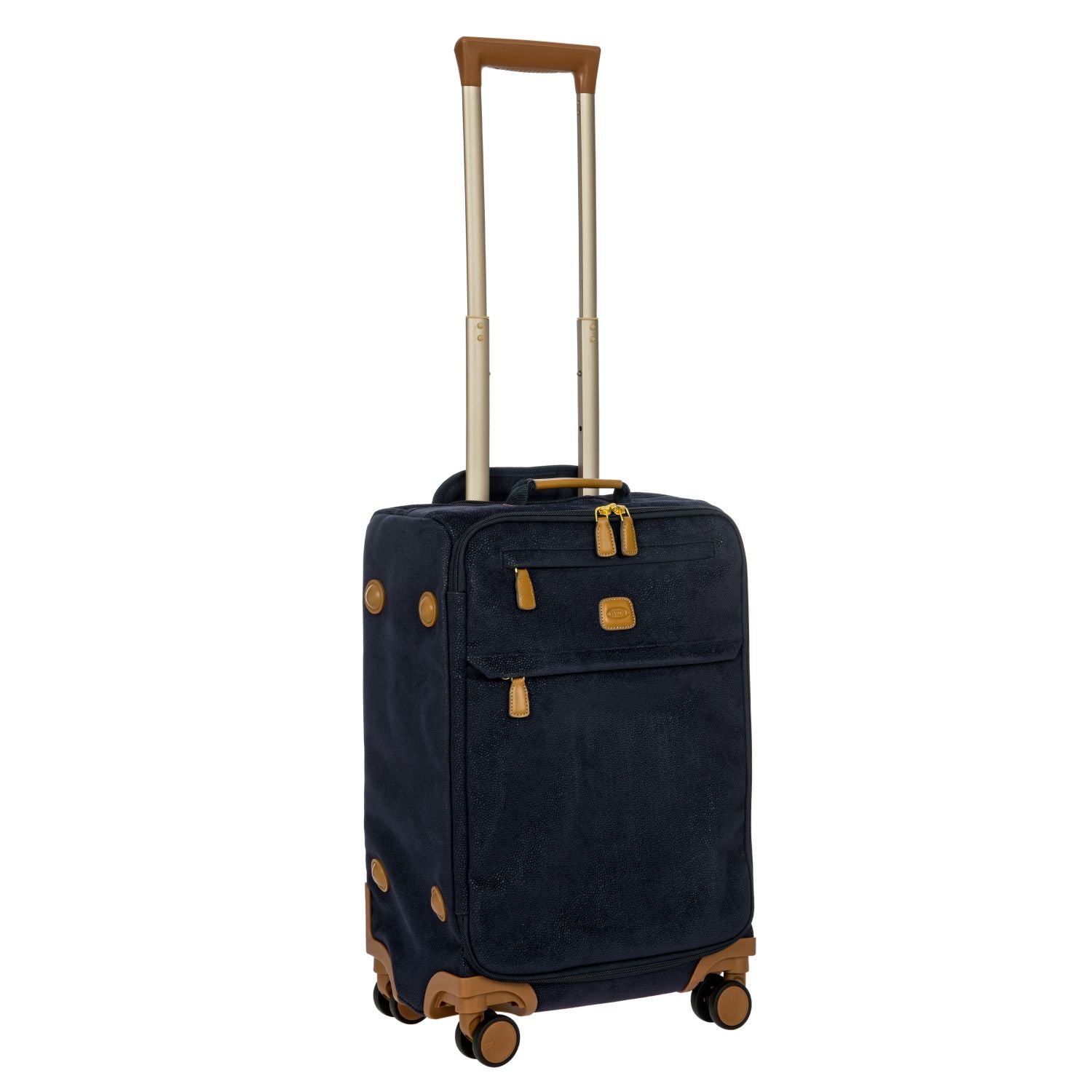 BRIC'S Life 22" Carry On Luggage With Front Access Opening Spinner (Blue)