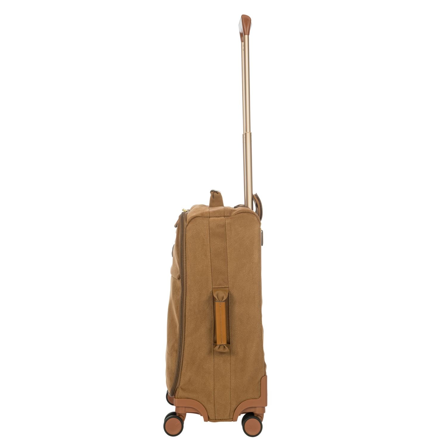 BRIC'S Life 22" Carry On Luggage With Front Access Opening Spinner (Camel)