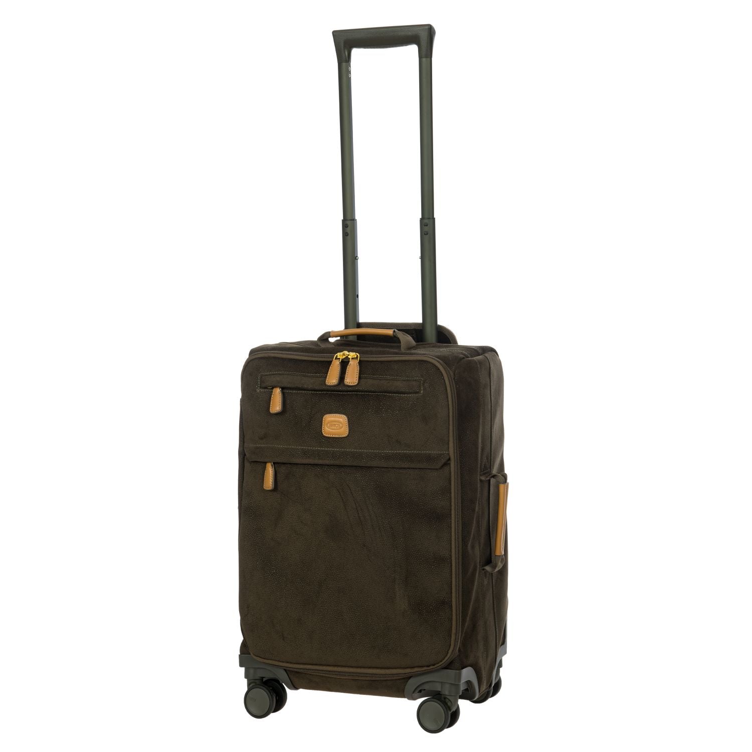 BRIC'S Life 22" Carry On Luggage With Front Access Opening Spinner (Olive)