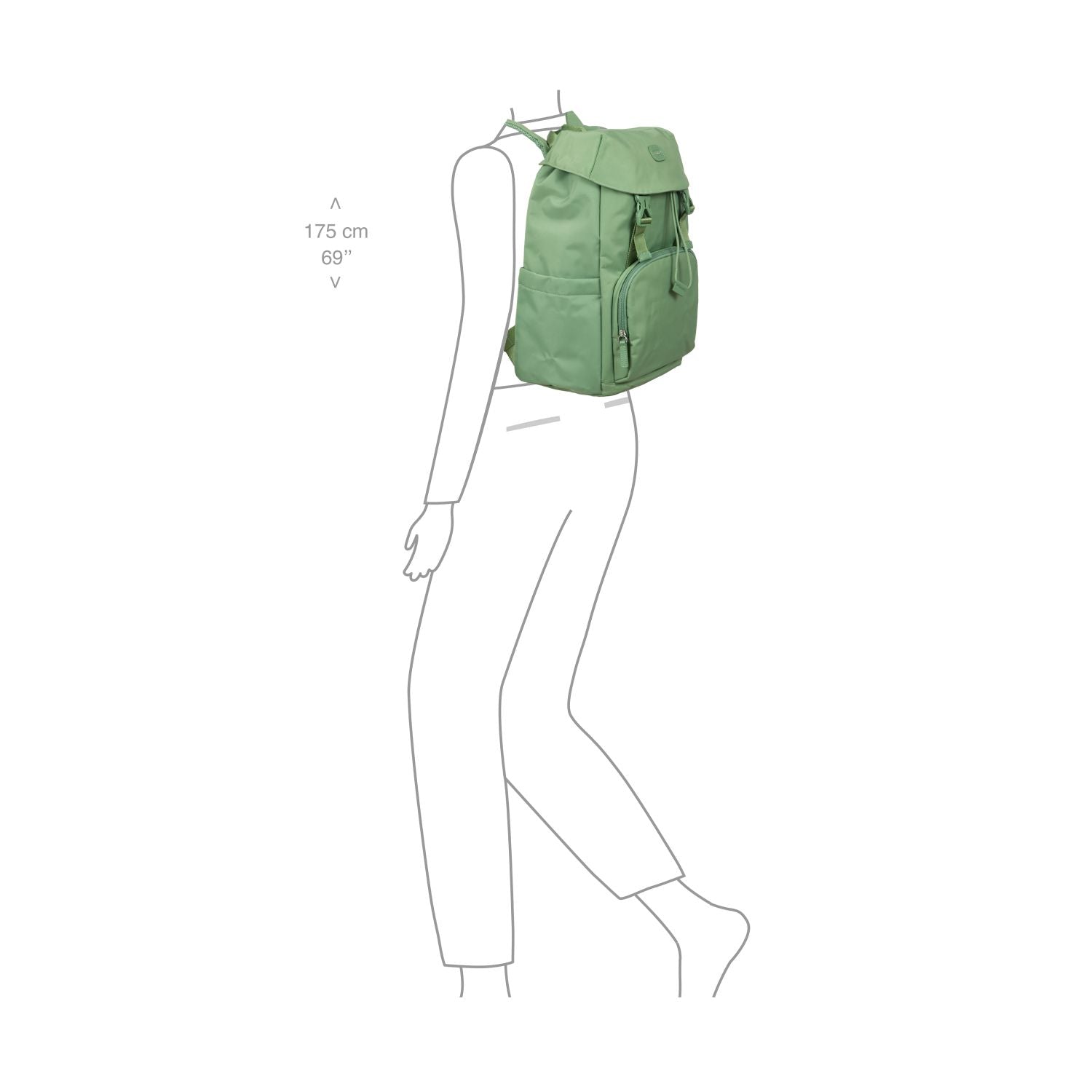 BRIC'S Positano Soft Backpack (Sage Green)