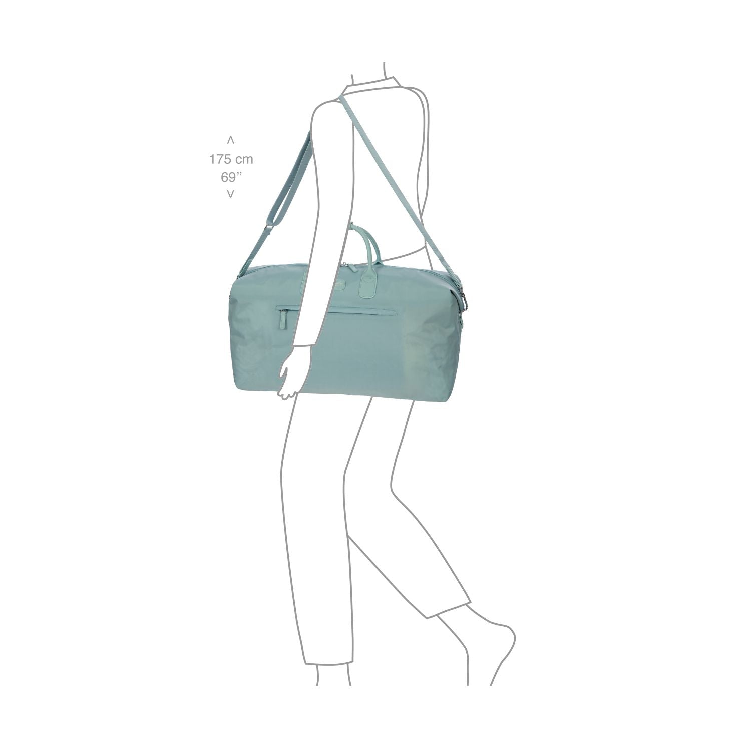 BRIC'S Positano Soft Duffel L (Light Blue)