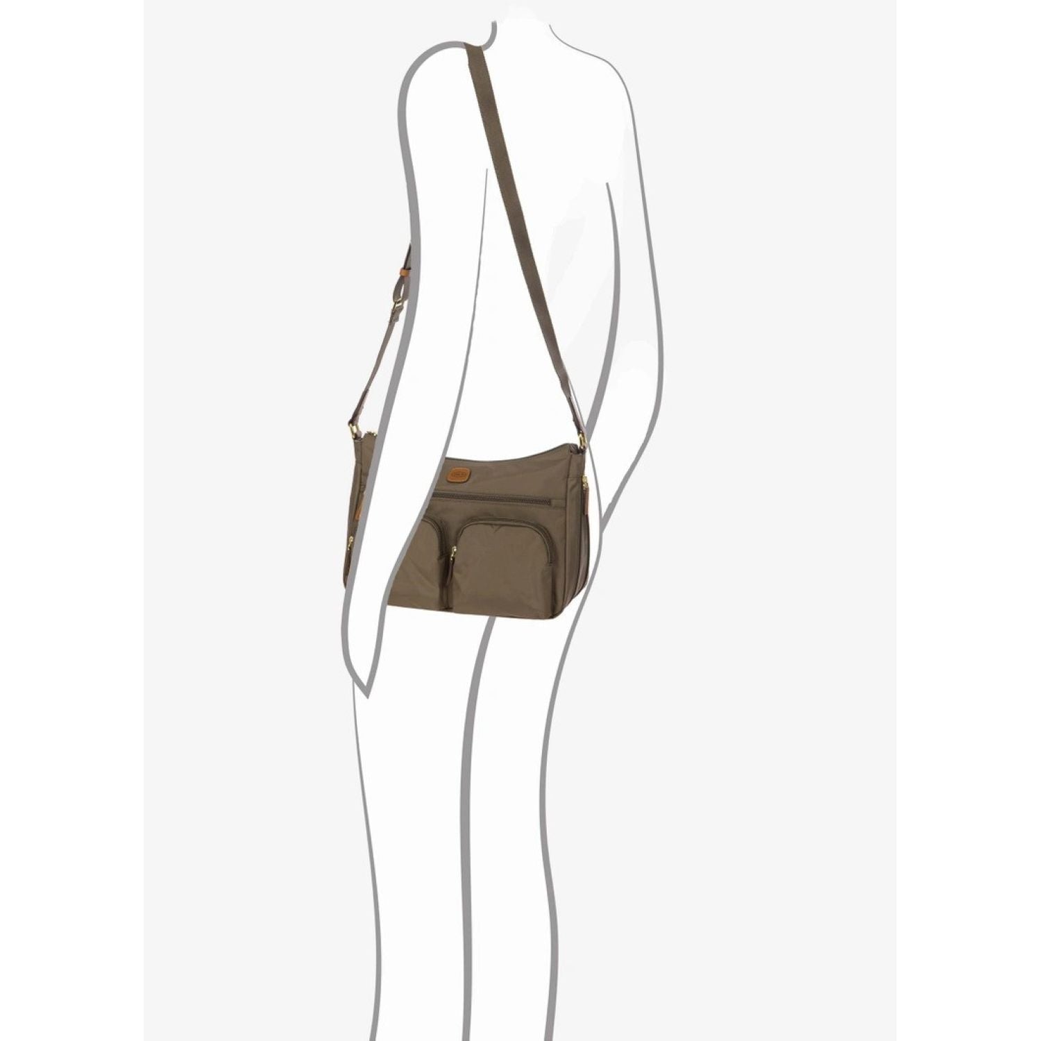 BRIC'S X-Bag Expandable Shoulder Bag (Elephant)