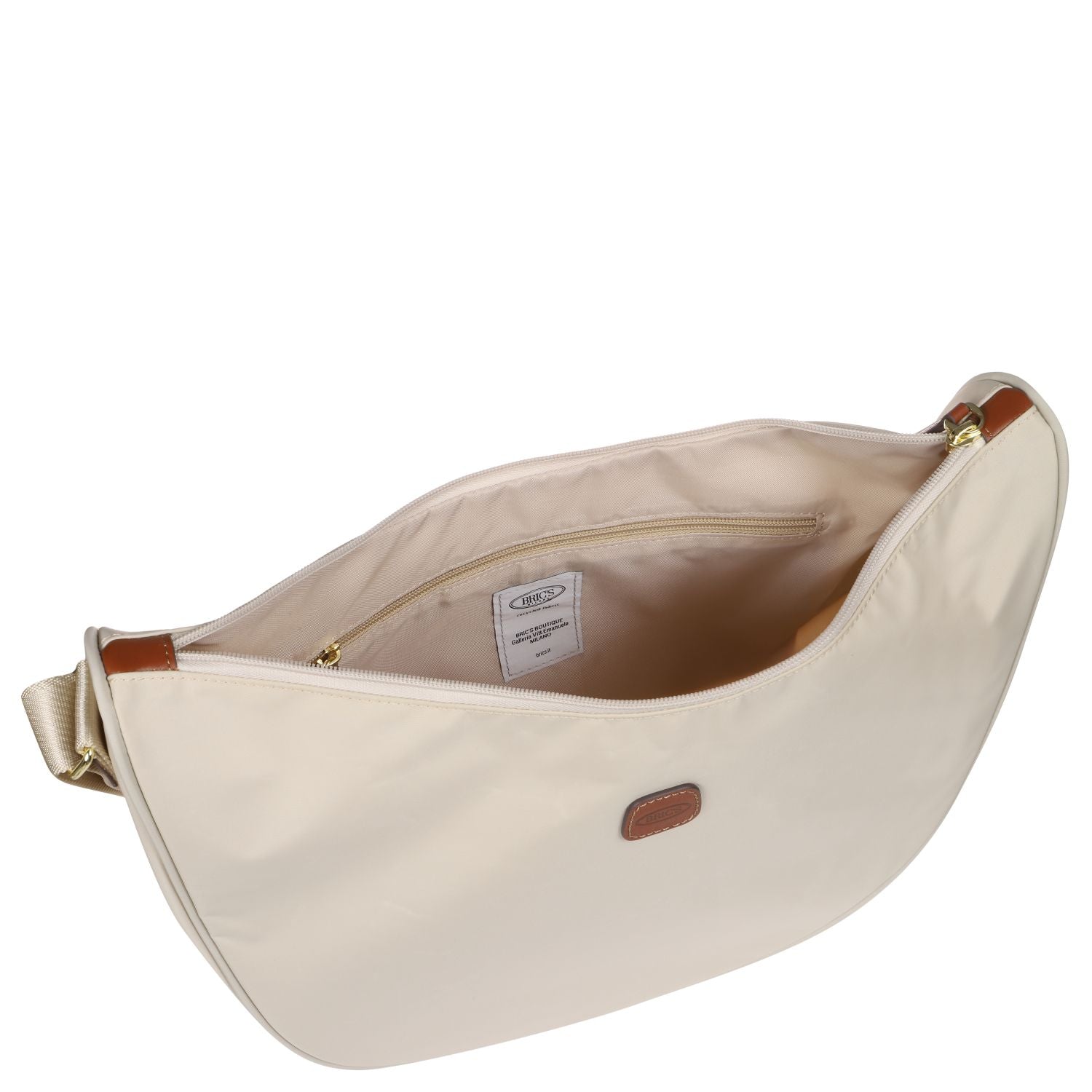 BRIC'S X-Bag Half Moon Bag - Large (Beige)