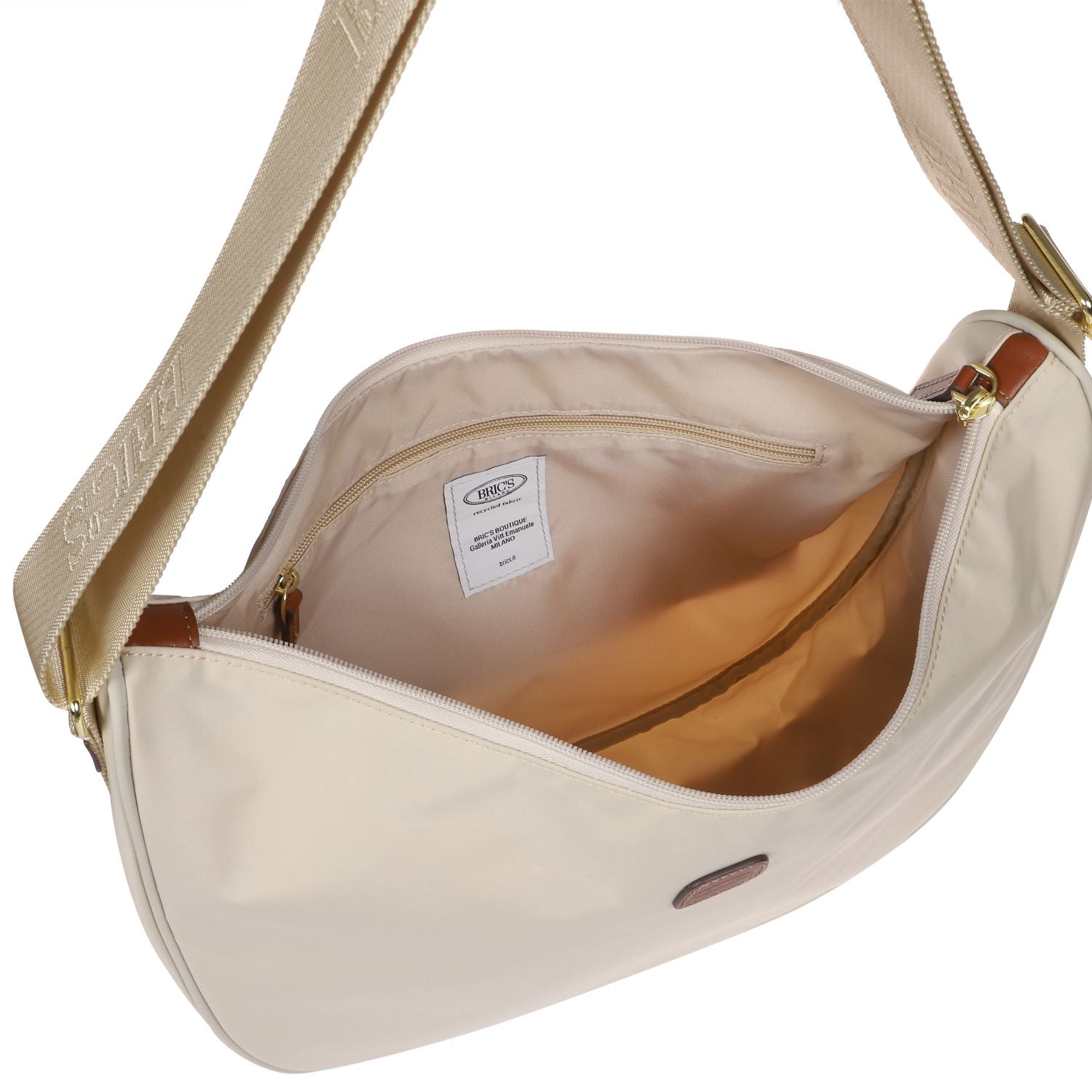 BRIC'S X-Bag Half Moon Bag - Large (Beige)