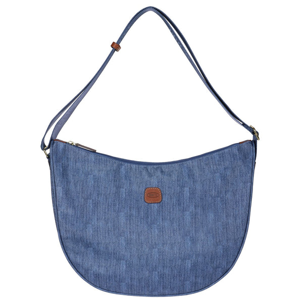 BRIC'S X-Bag Half Moon Bag - Large (Jeans)