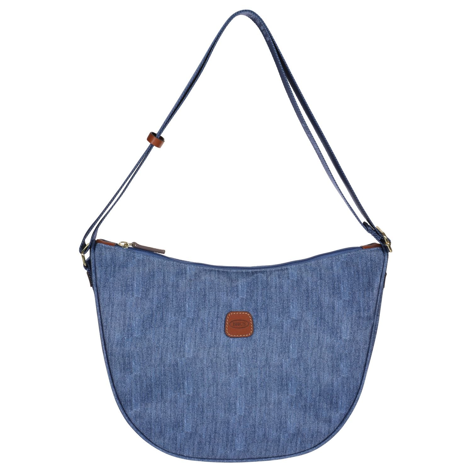 BRIC'S X-Bag Half Moon Bag - Medium (Jeans)