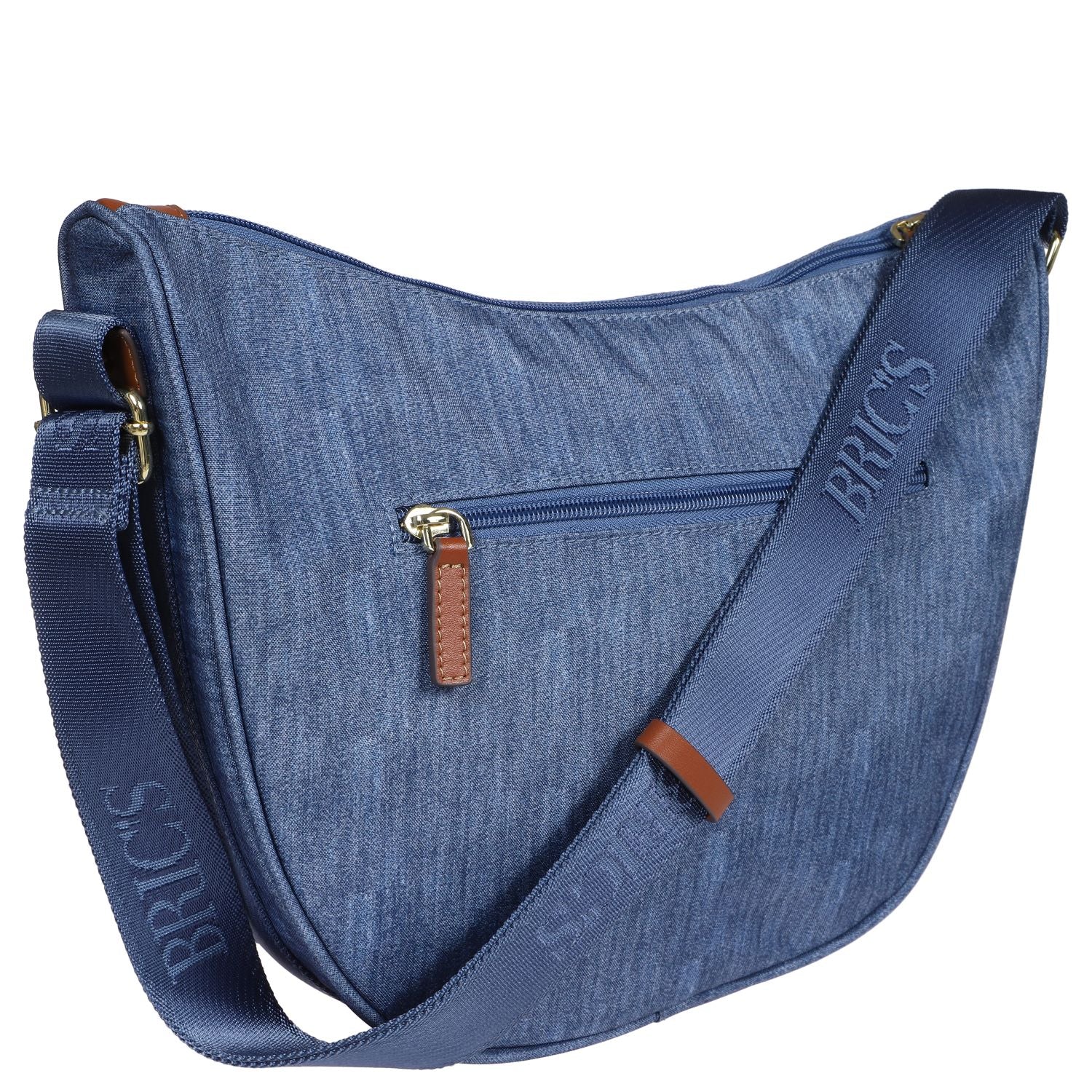 BRIC'S X-Bag Half Moon Bag - Medium (Jeans)