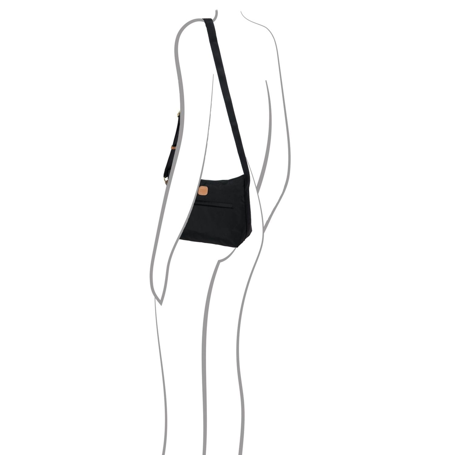 BRIC'S X-Bag Shoulder Bag - Small (Black)