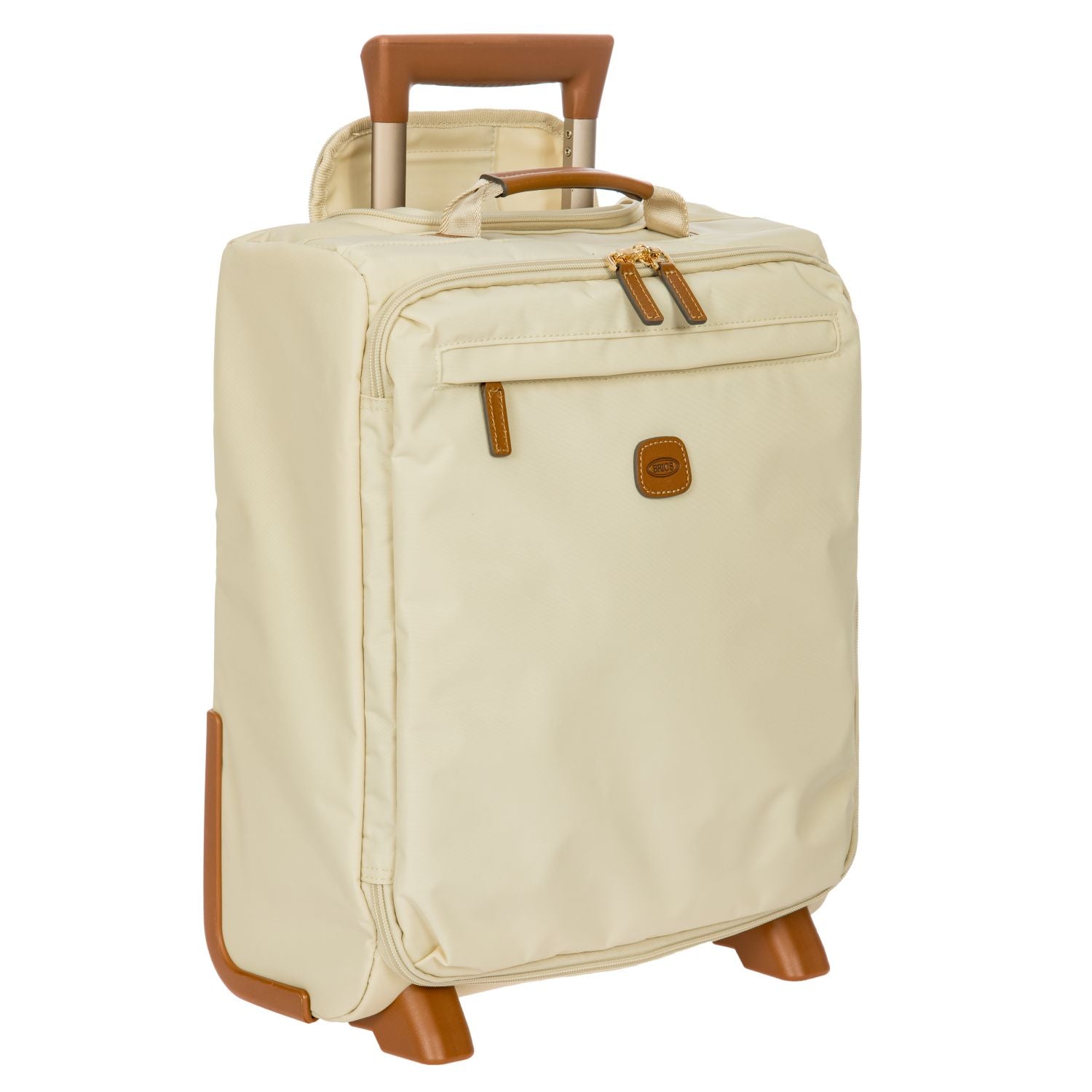 BRIC'S X-Travel 17.5" Underseat Trolley Luggage With Front Access Opening (Beige)