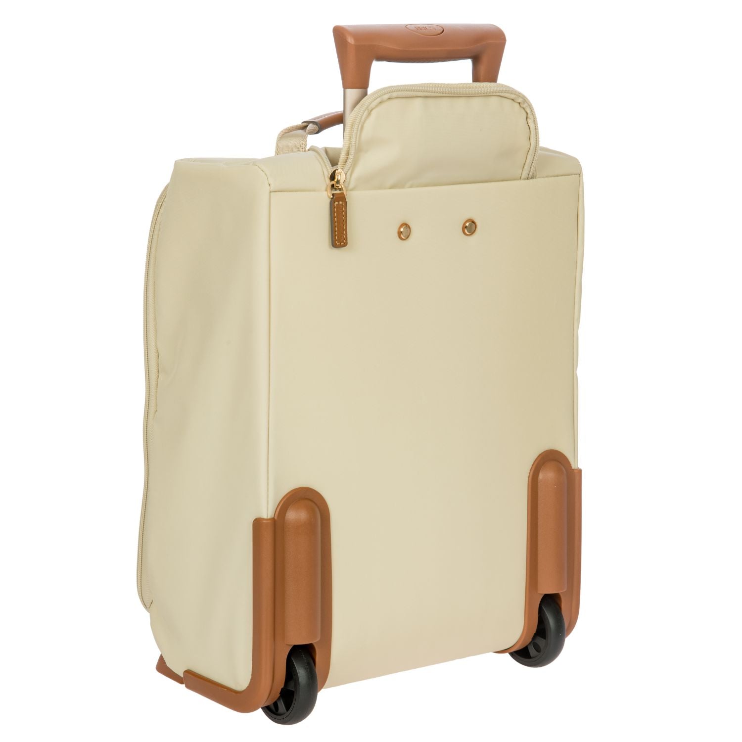 BRIC'S X-Travel 17.5" Underseat Trolley Luggage With Front Access Opening (Beige)