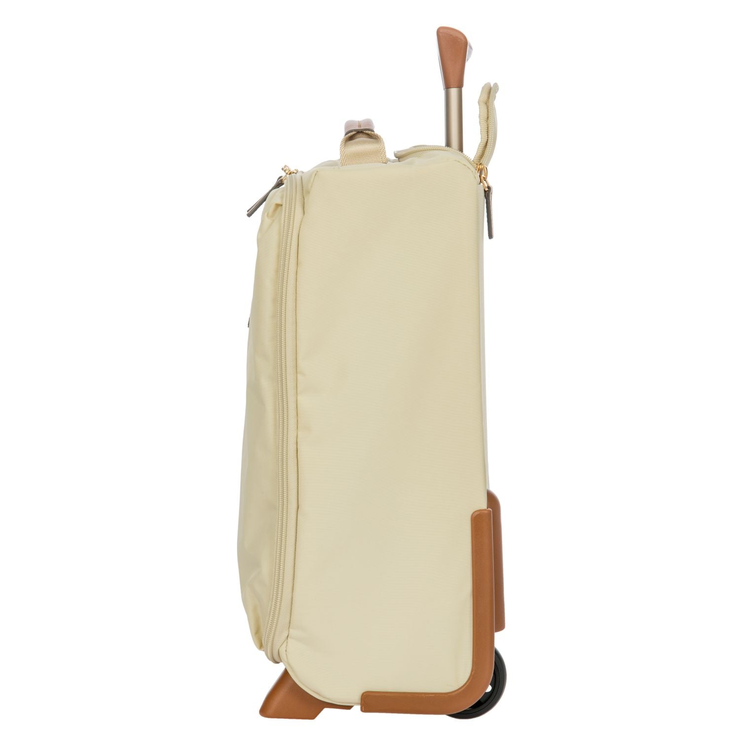 BRIC'S X-Travel 17.5" Underseat Trolley Luggage With Front Access Opening (Beige)