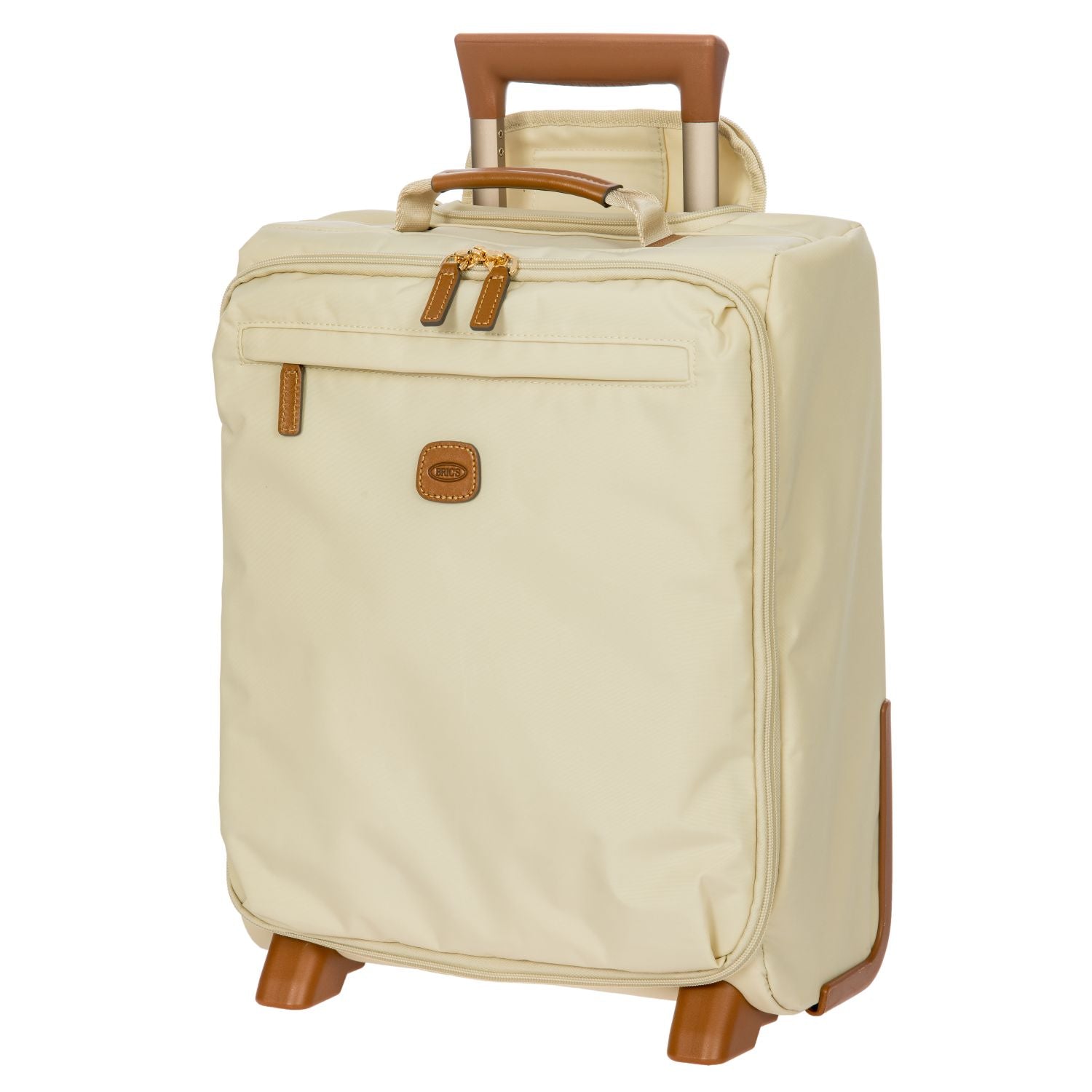BRIC'S X-Travel 17.5" Underseat Trolley Luggage With Front Access Opening (Beige)