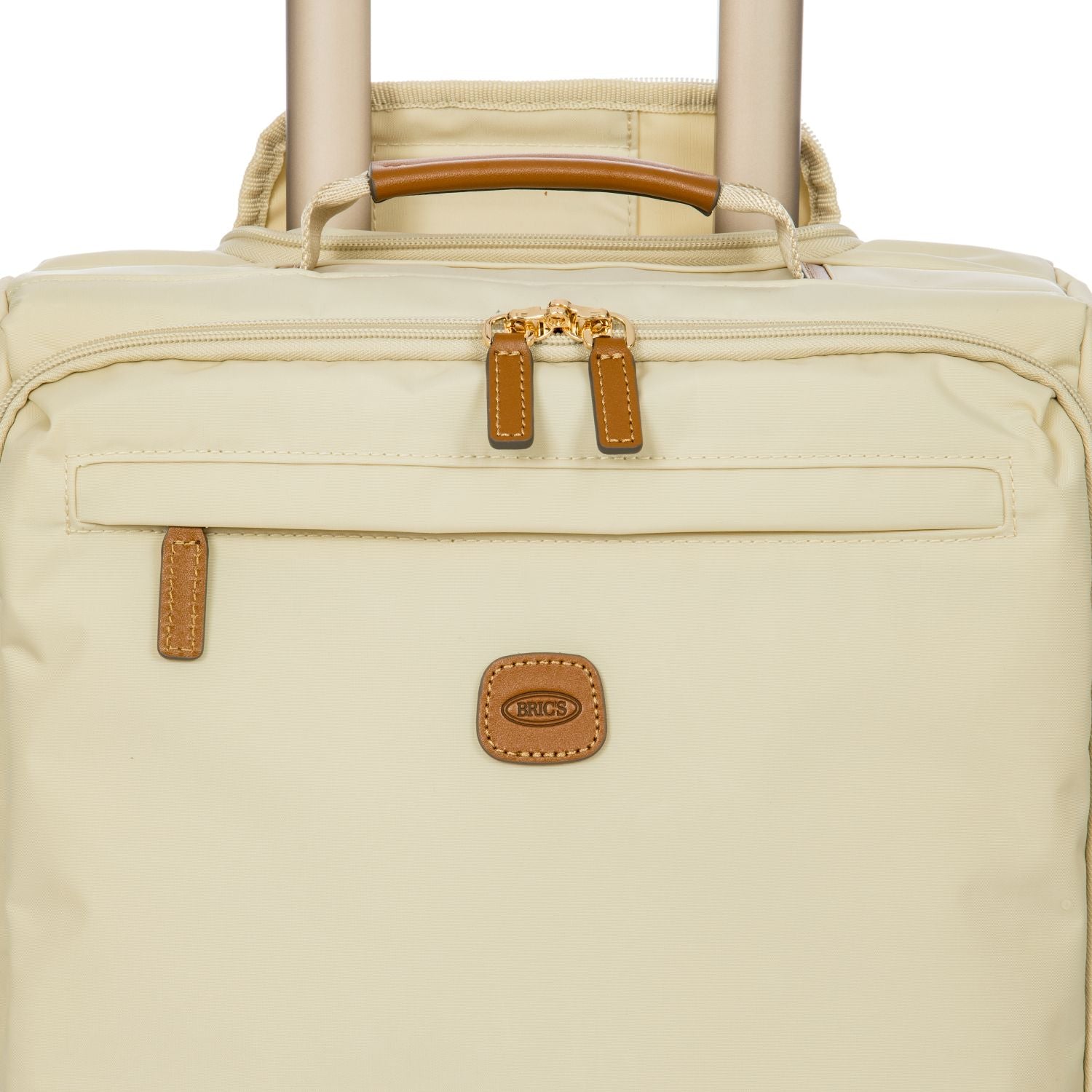 BRIC'S X-Travel 17.5" Underseat Trolley Luggage With Front Access Opening (Beige)