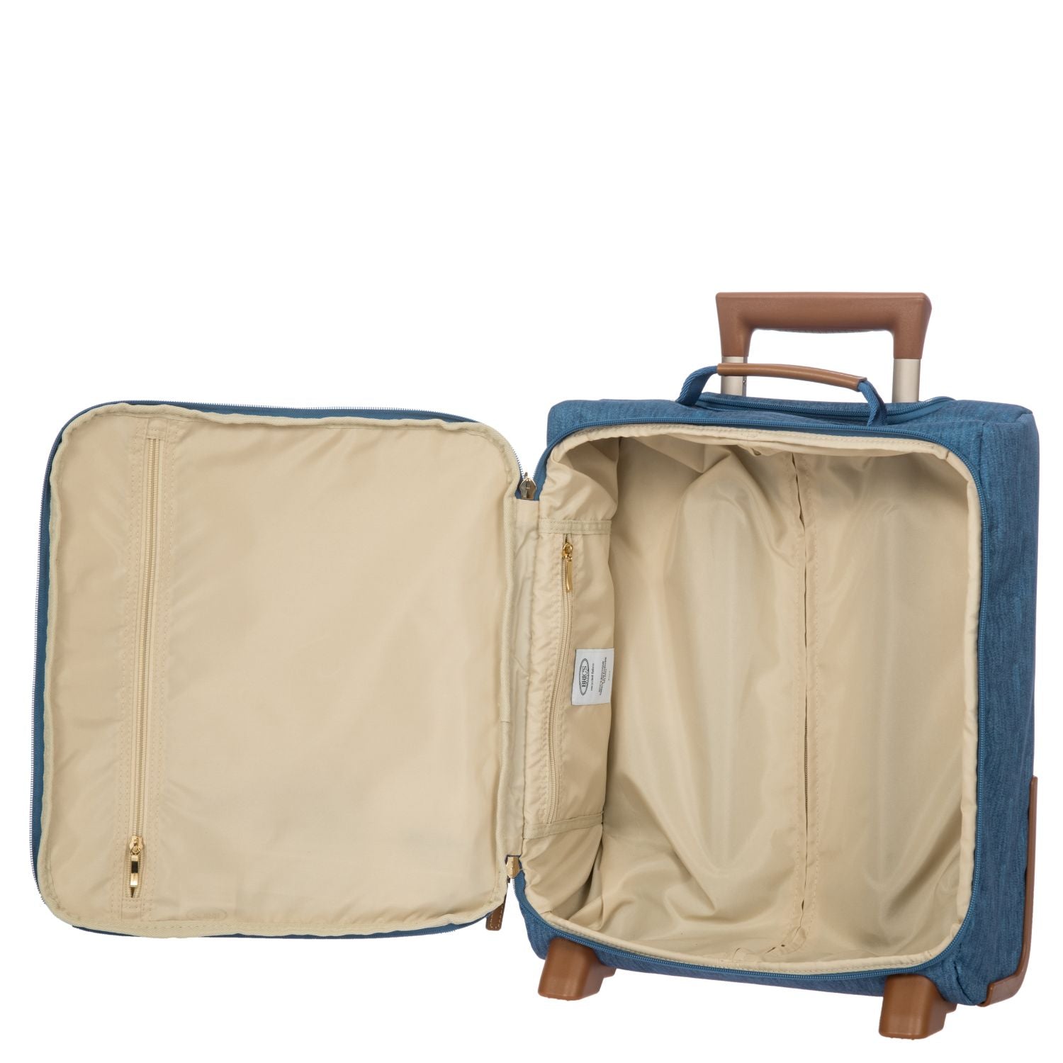 BRIC'S X-Travel 17.5" Underseat Trolley Luggage With Front Access Opening (Jeans)