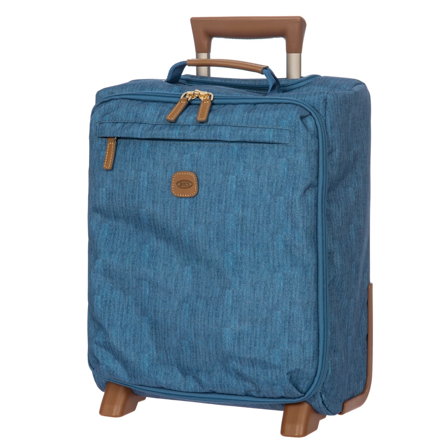 BRIC'S X-Travel 17.5" Underseat Trolley Luggage With Front Access Opening (Jeans)