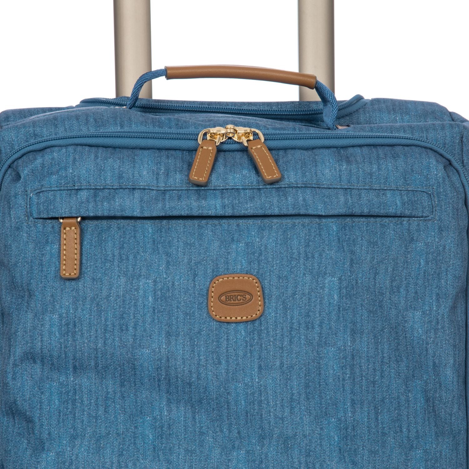BRIC'S X-Travel 17.5" Underseat Trolley Luggage With Front Access Opening (Jeans)