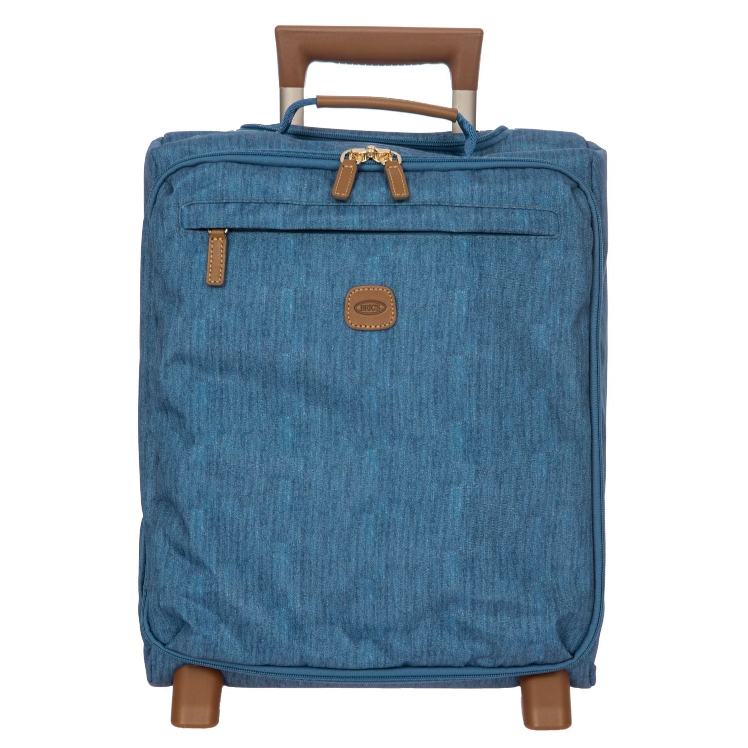 BRIC'S X-Travel 17.5" Underseat Trolley Luggage With Front Access Opening (Jeans)