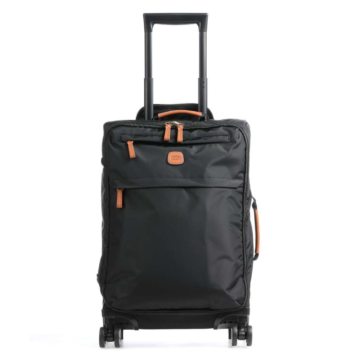 BRIC'S X-Travel 22" Carry On Luggage With Front Access Opening Spinner (Black)