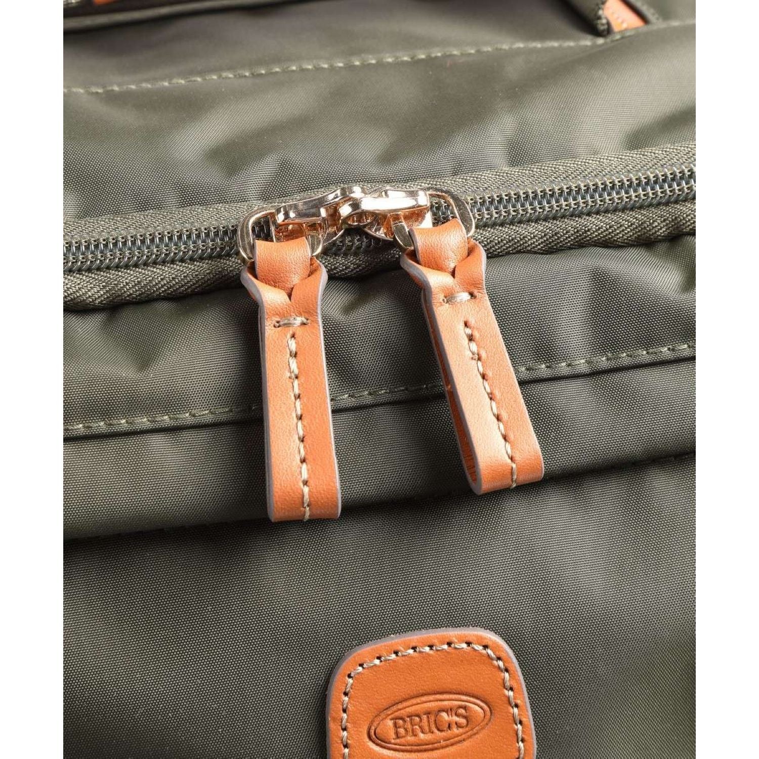 BRIC'S X-Travel 22" Carry On Luggage With Front Access Opening Spinner (Olive)