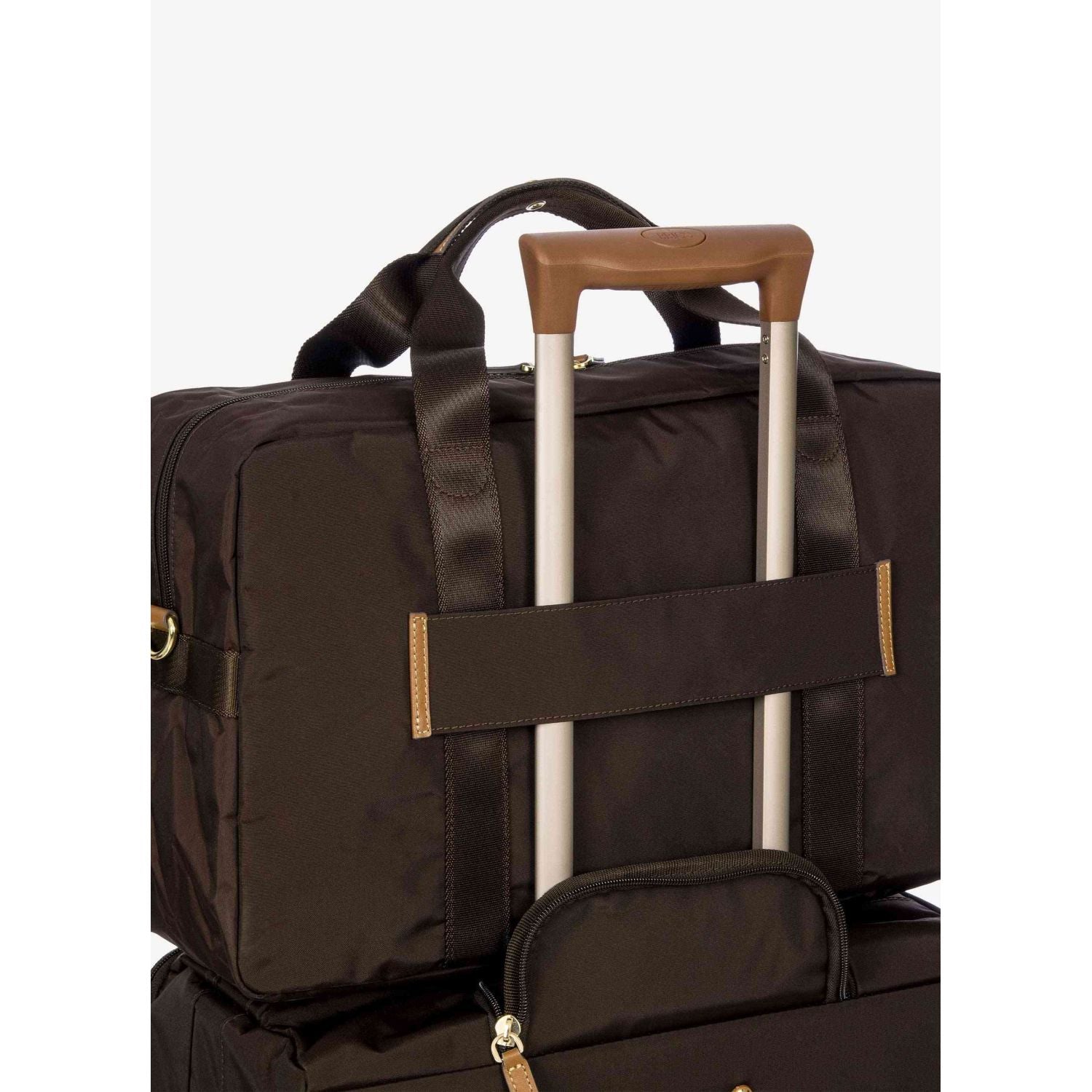 BRIC'S X-Travel Holdall Multipocket Duffel Bag - Small (Brown)