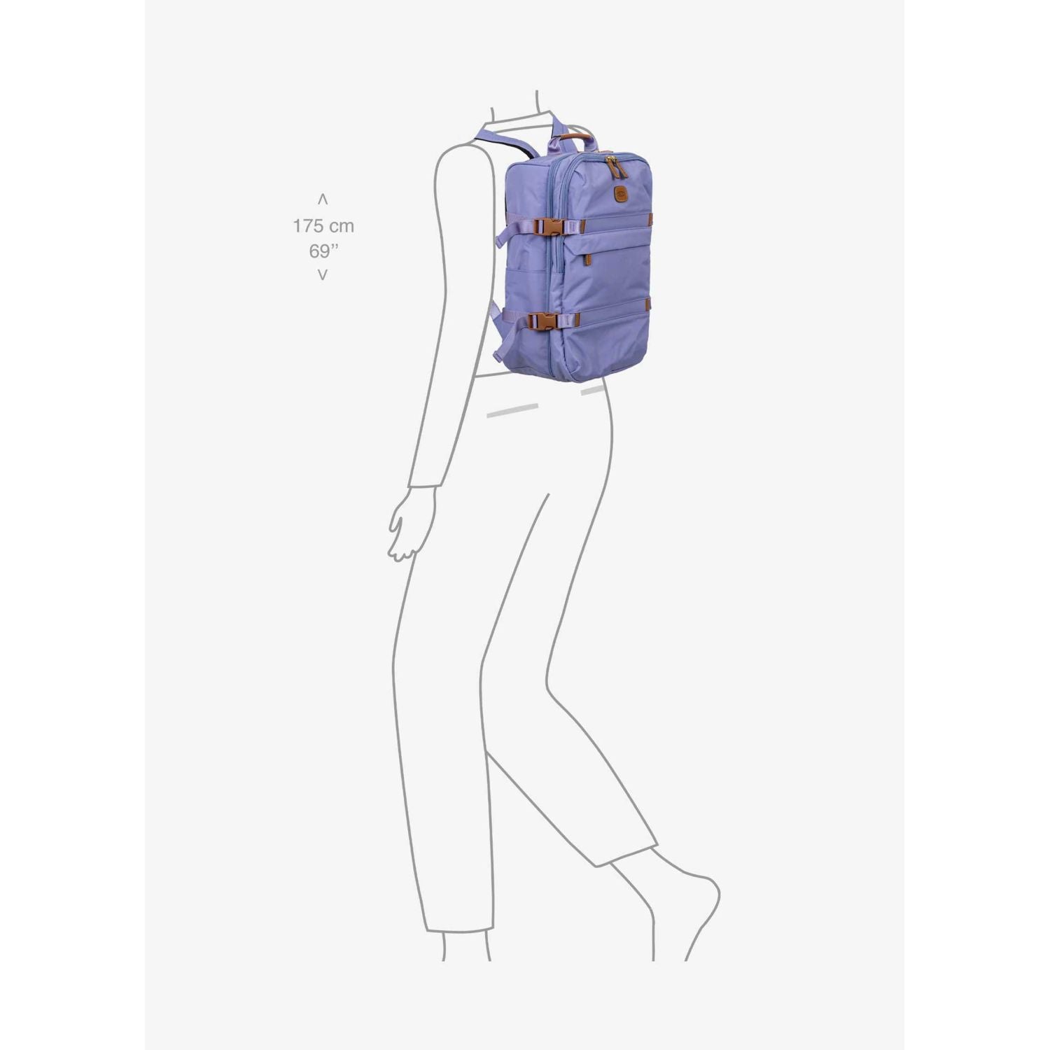 BRIC'S X-Travel Montagne Backpack (Lilac)