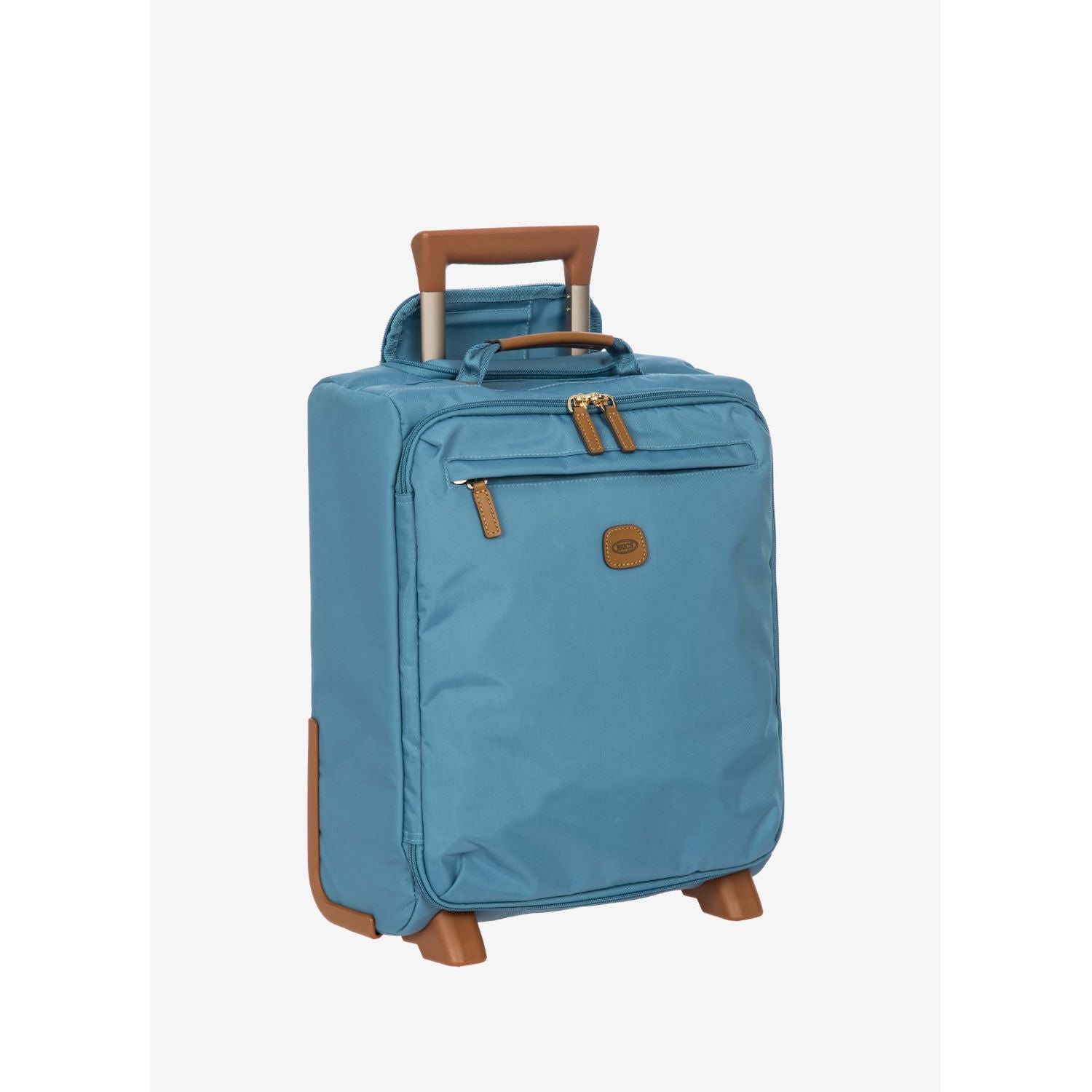 BRIC's X-Travel 17.5" Underseat Trolley Luggage With Front Access Opening (Sky)