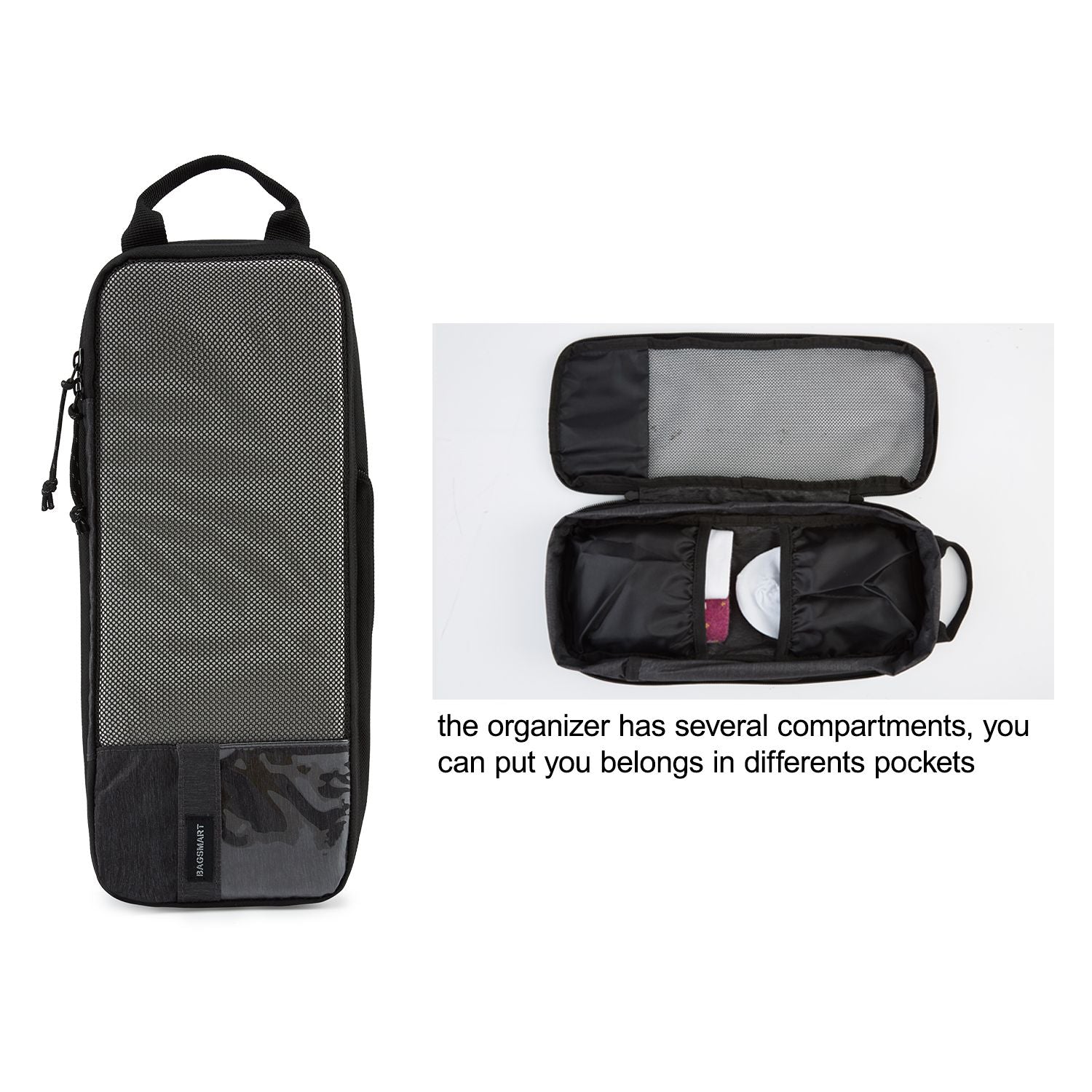 Bagsmart 6-In-1 Compression Packing Cubes (Black)