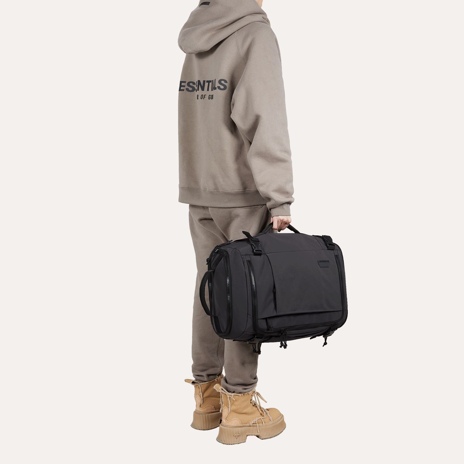 Bagsmart Blast Quick Access Carry On Travel Backpack Extended 38L (Black)